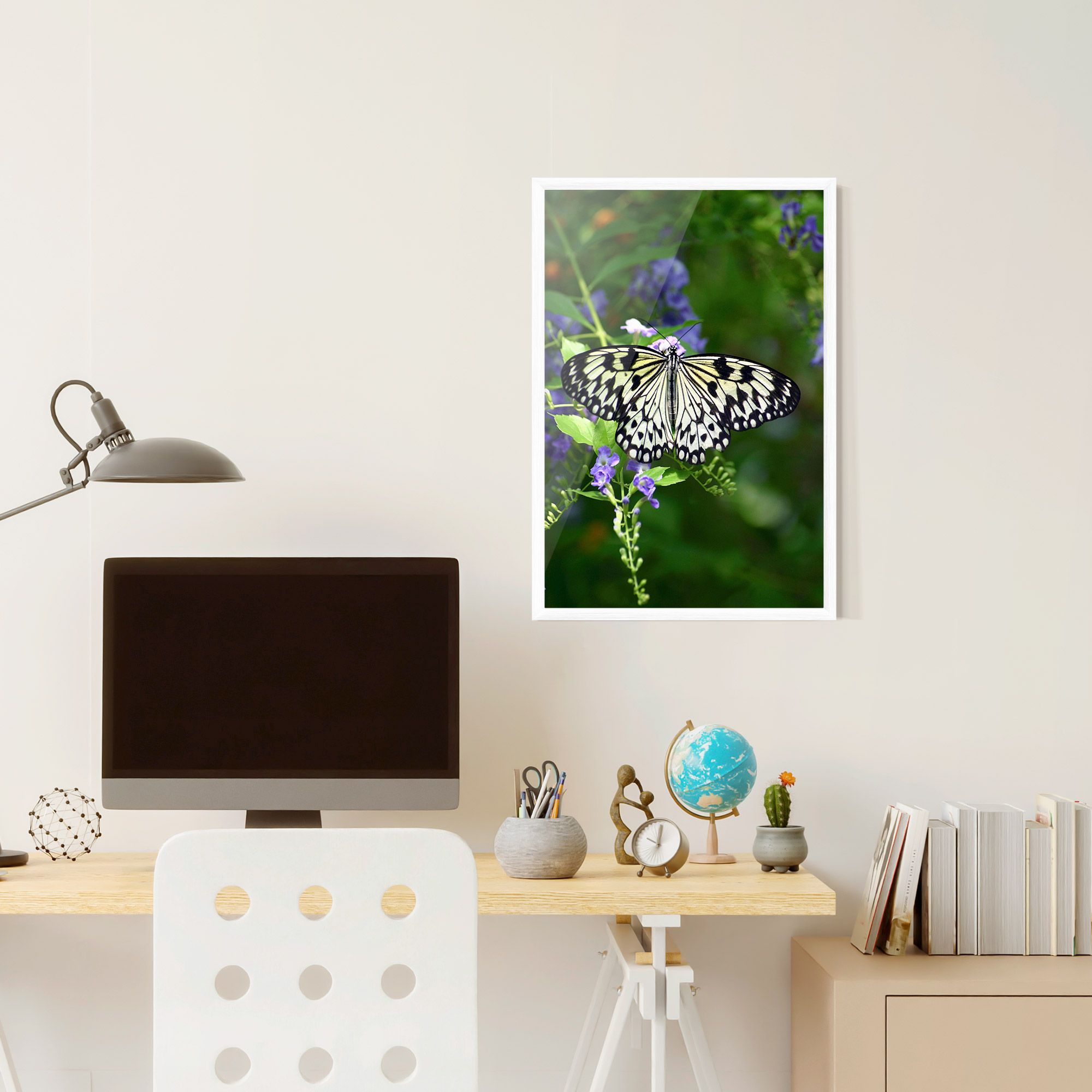 Pretty White Butterfly mockup 6