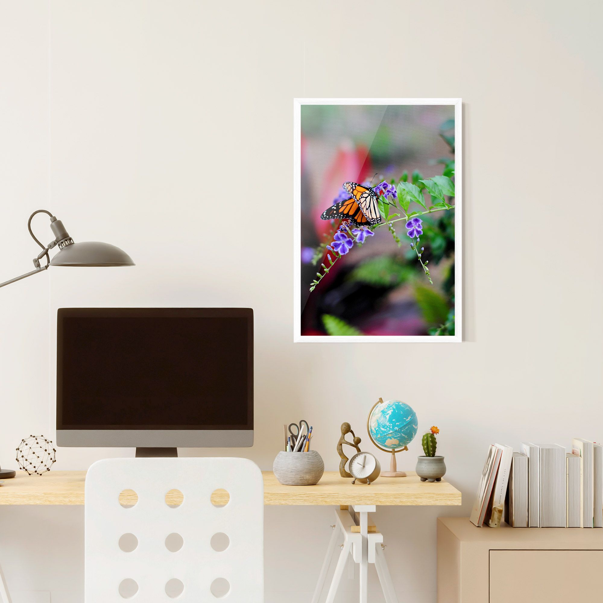 Strong Orange Butterfly mockup 6