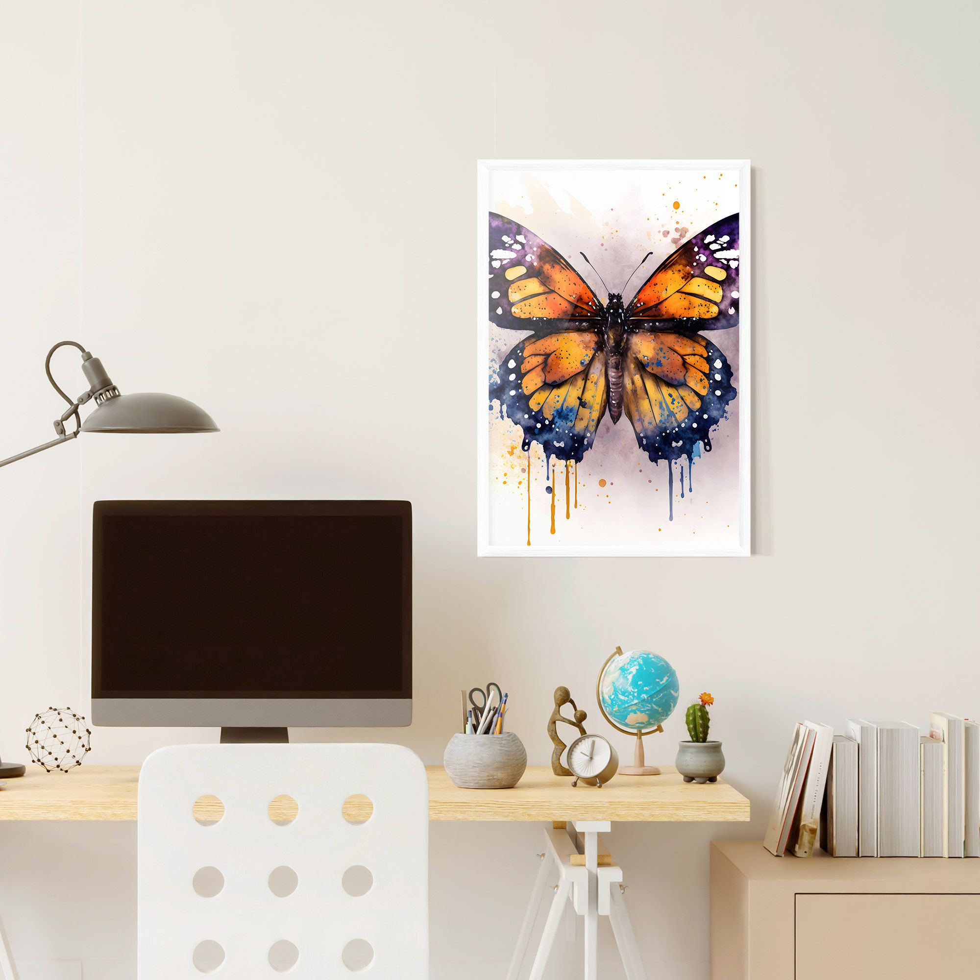Watercolor Butterfly mockup 6