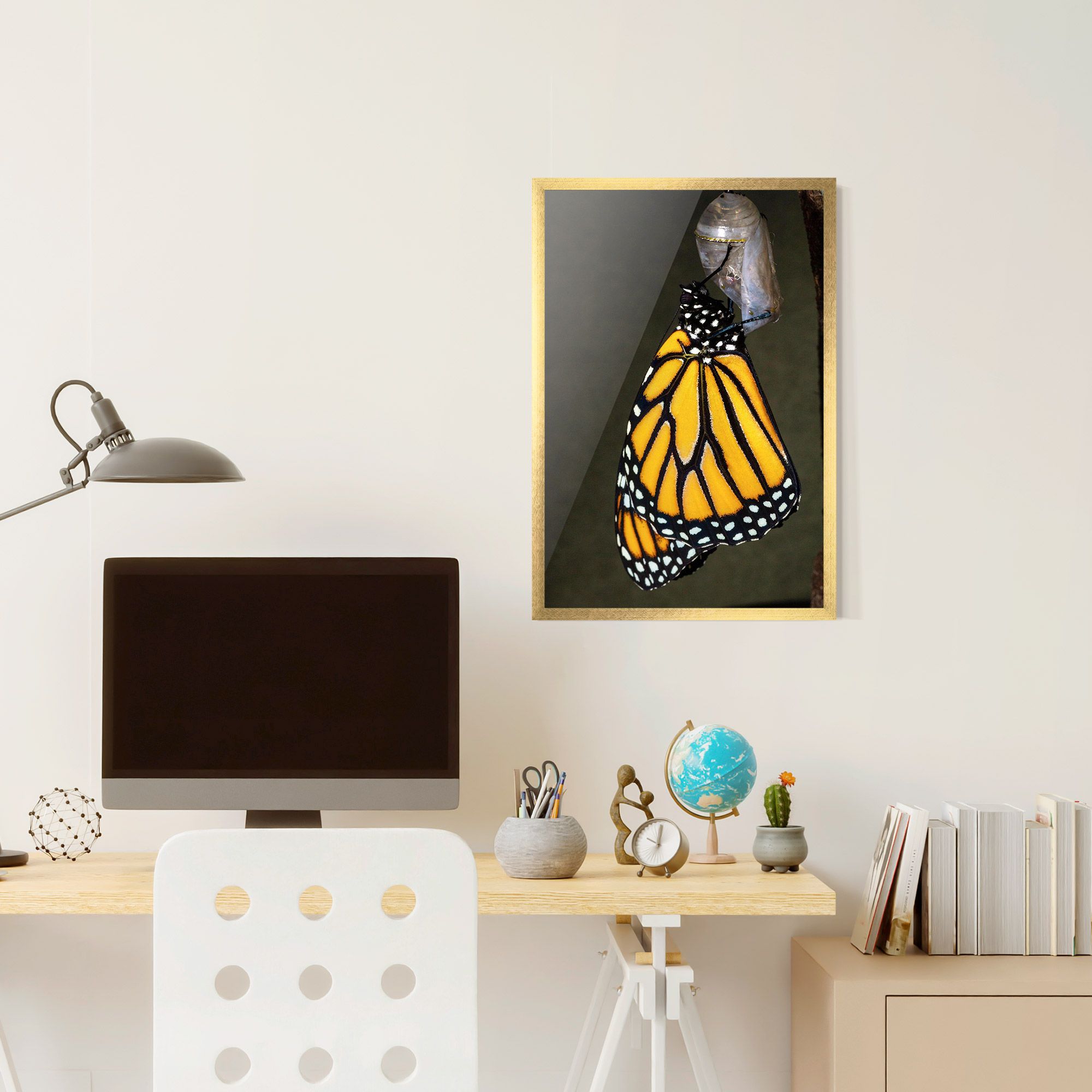 Dark Yellow Butterfly mockup 6