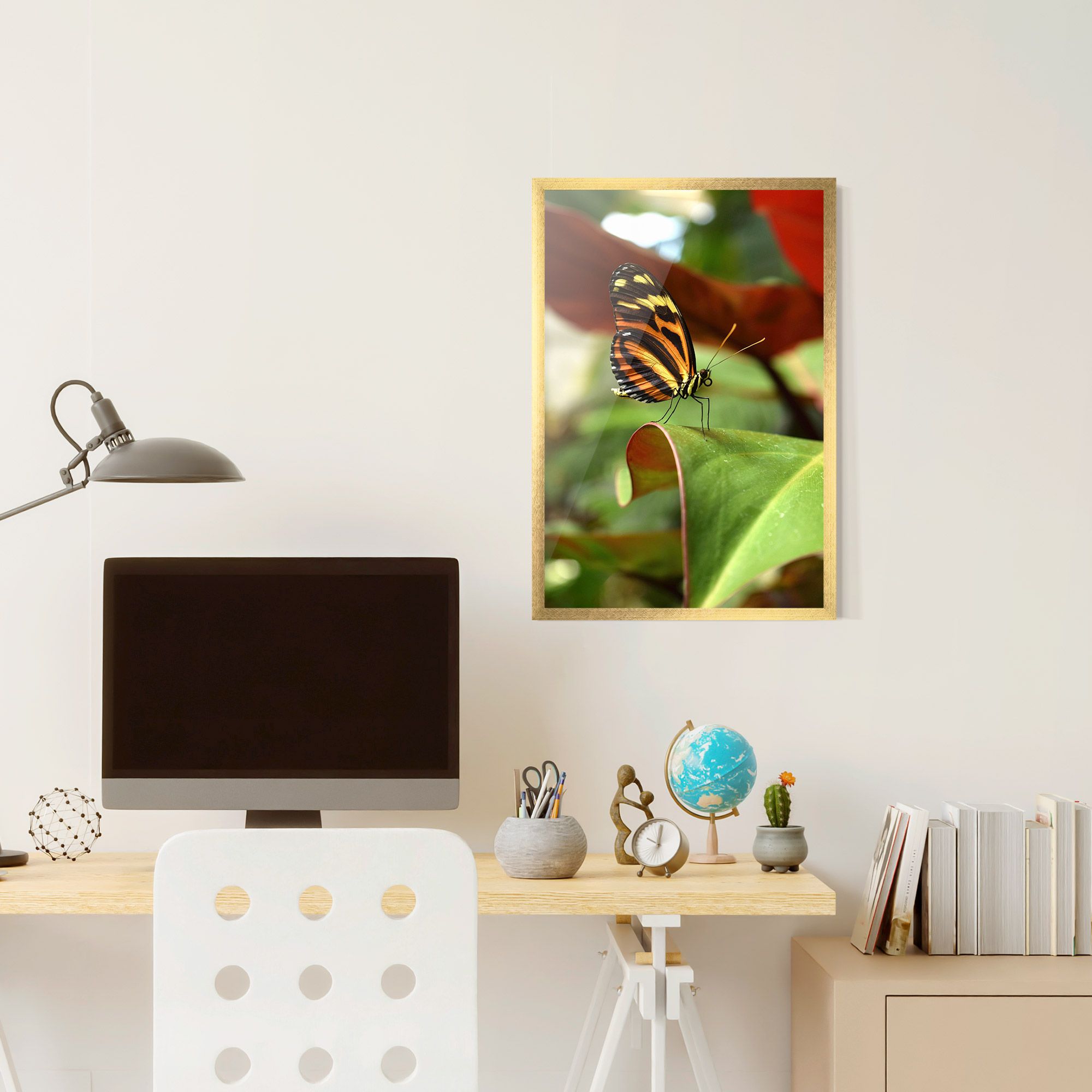 Orange Yellow Butterfly mockup 6
