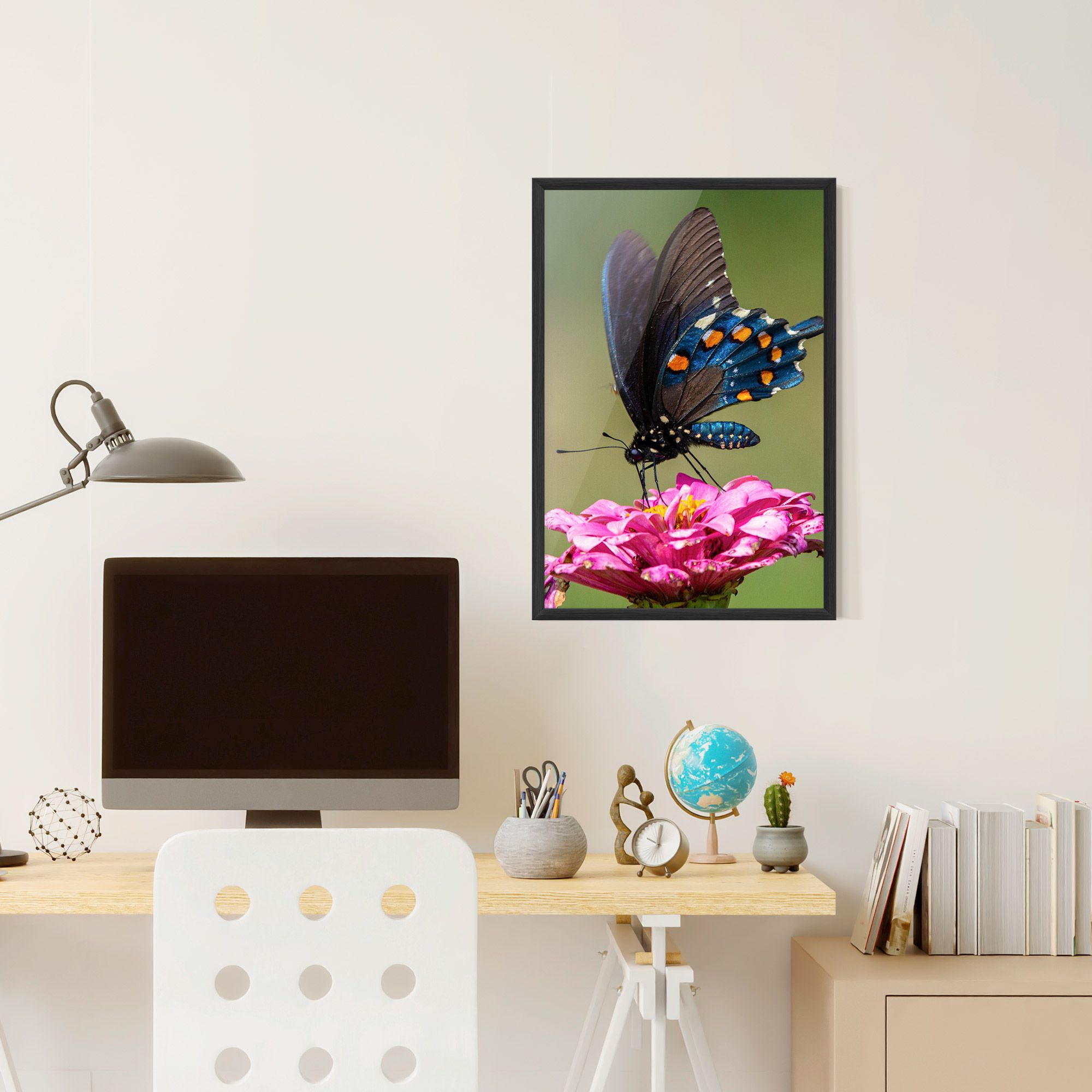 Blue Grey Butterfly mockup 6