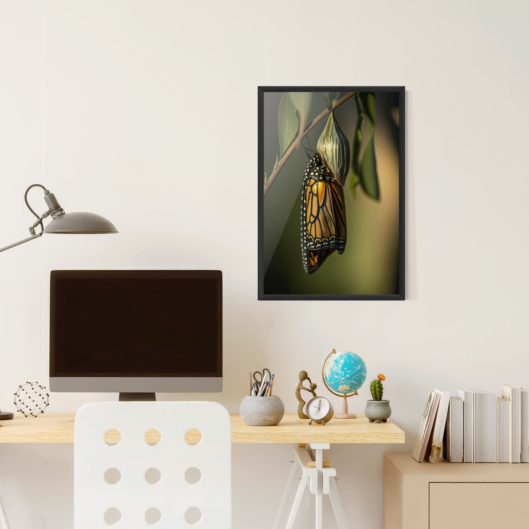 Yellow Black Butterfly mockup 6