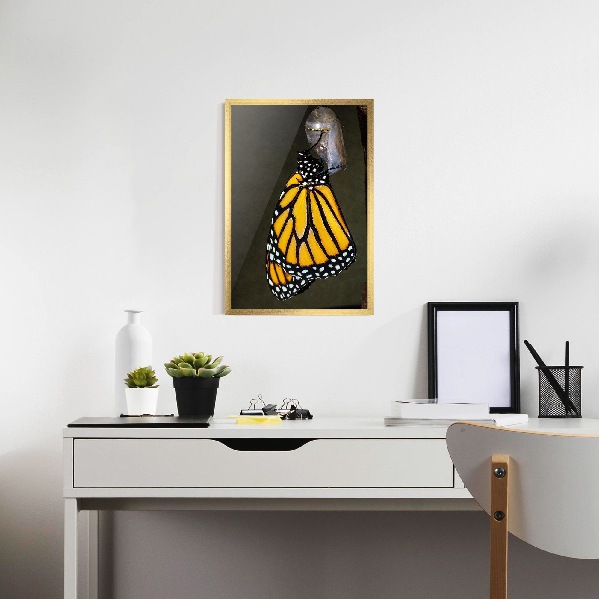 Dark Yellow Butterfly mockup 7