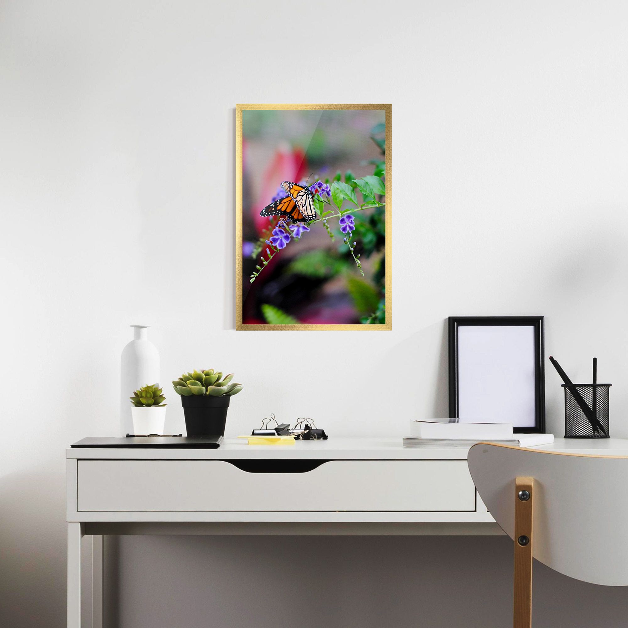 Strong Orange Butterfly mockup 7