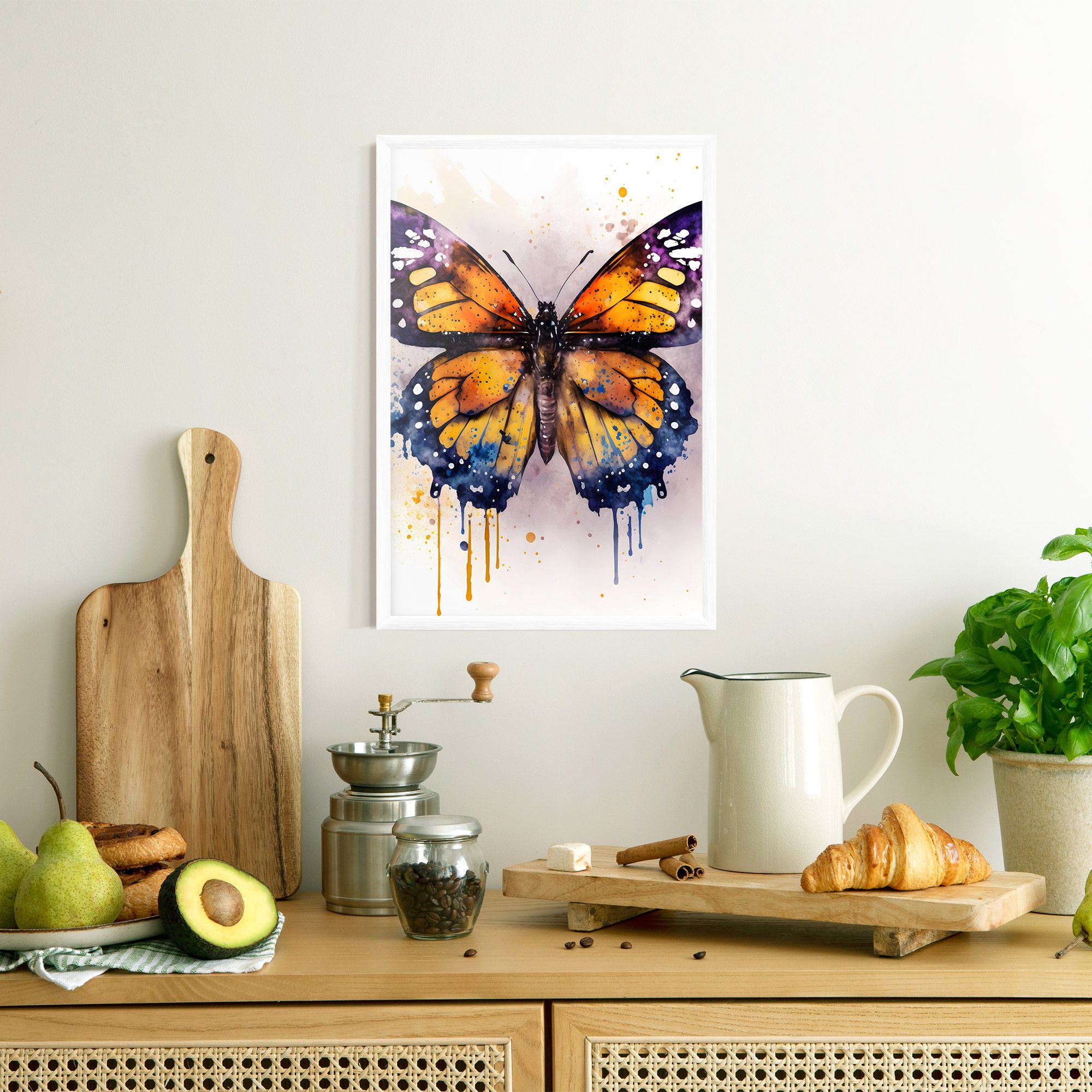 Watercolor Butterfly mockup 8