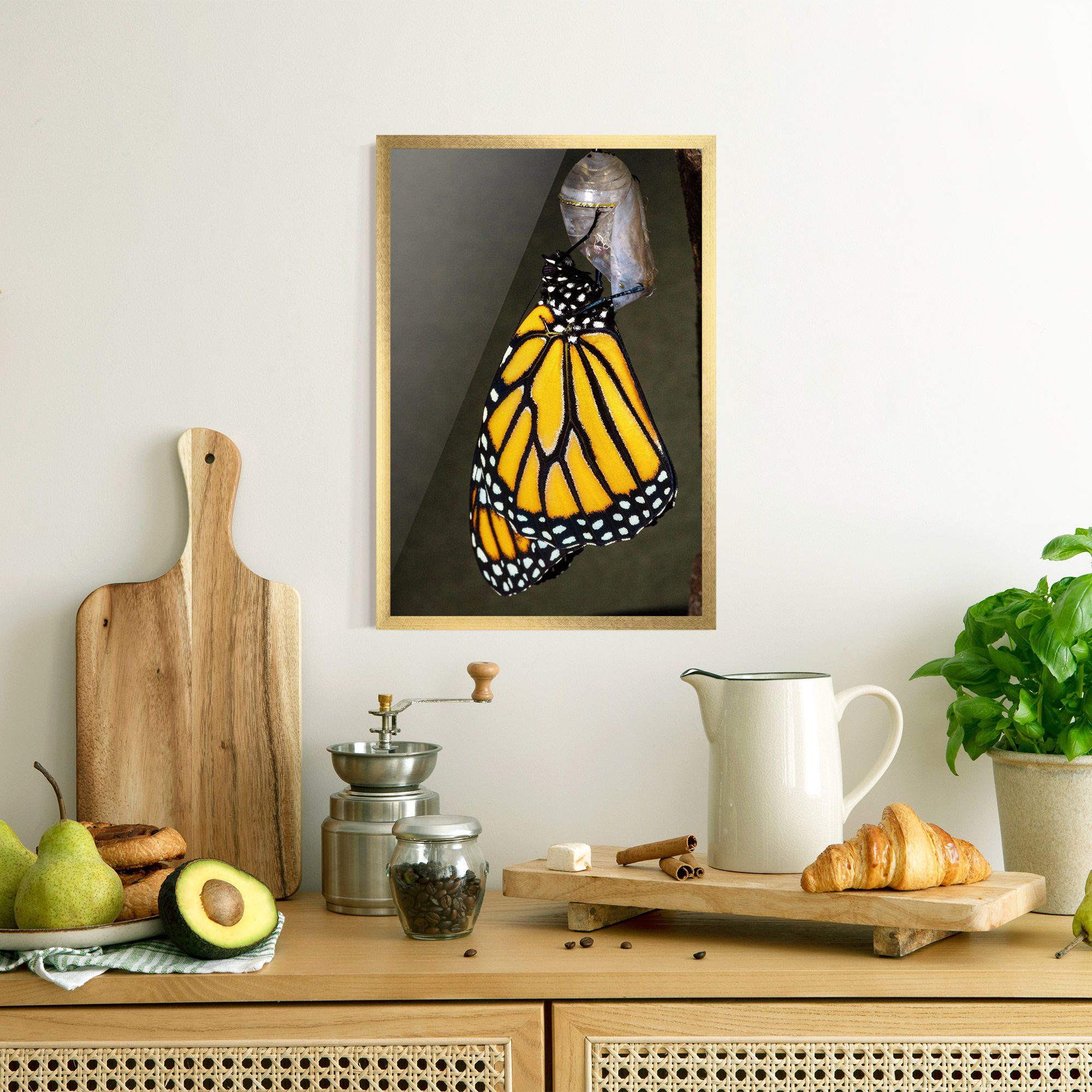 Dark Yellow Butterfly mockup 8