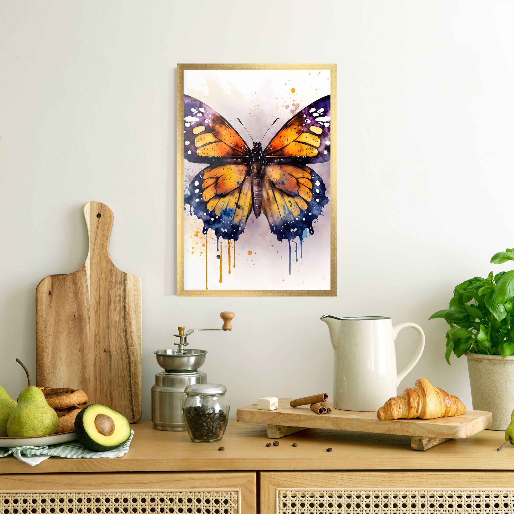 Watercolor Butterfly mockup 8