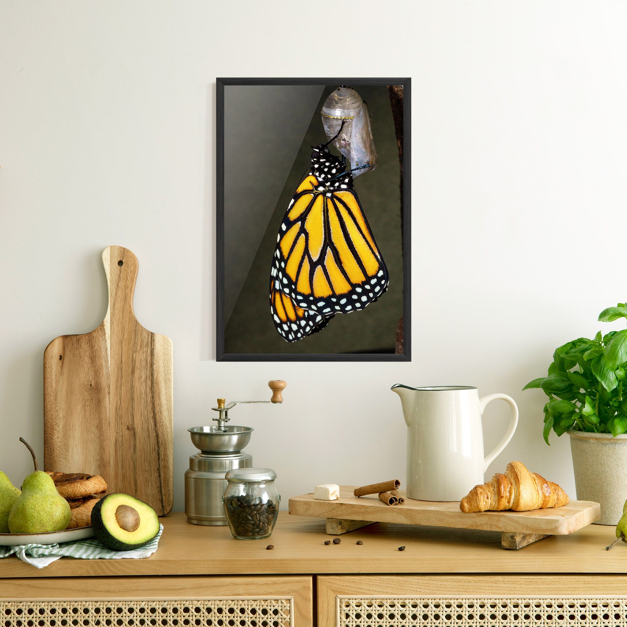 Dark Yellow Butterfly mockup 8