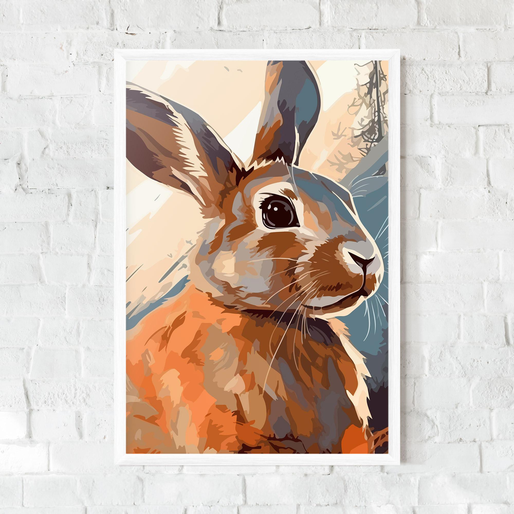 Keretezett Poszter Anime Rabbit mockup 0