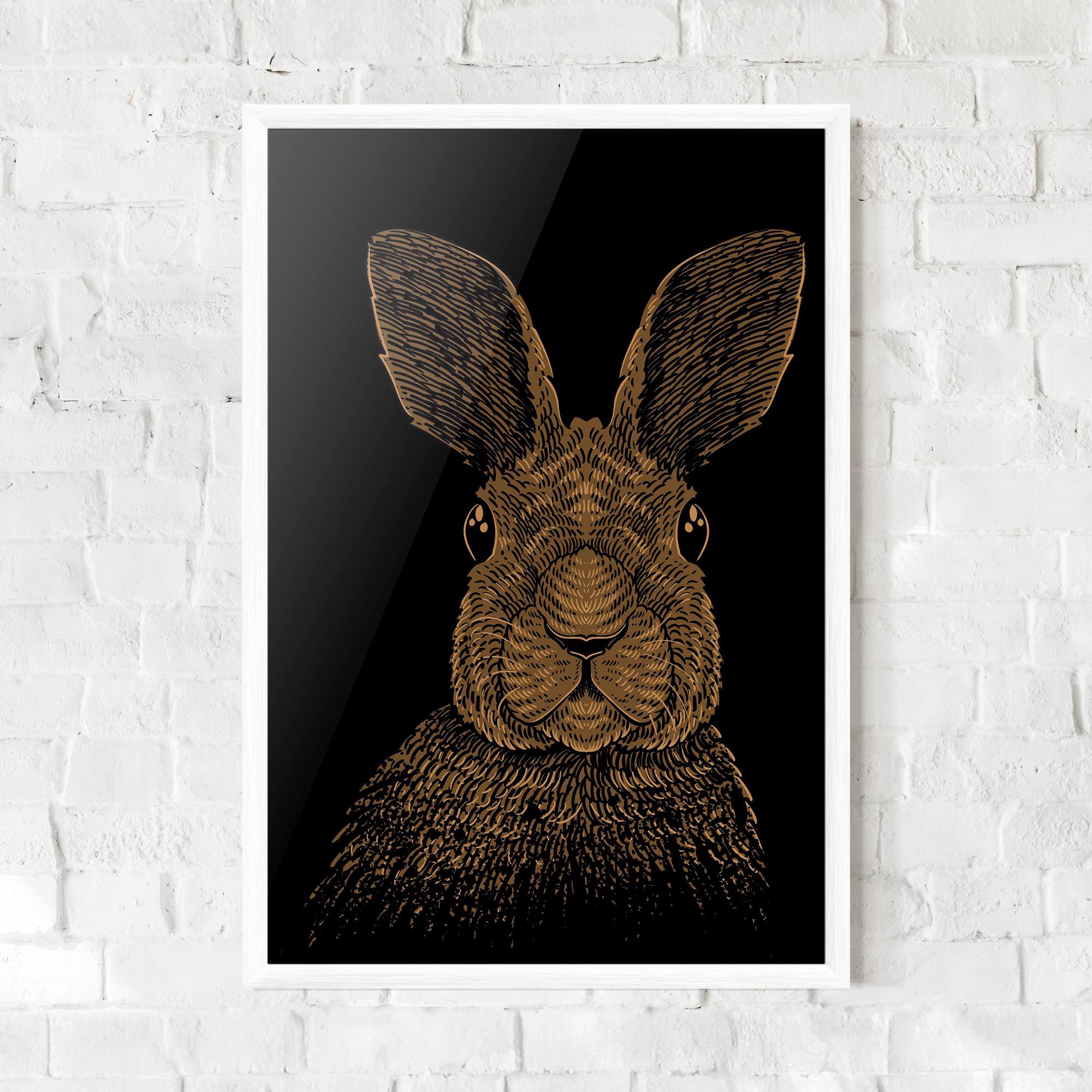 Keretezett Poszter Brown Bunny mockup 0
