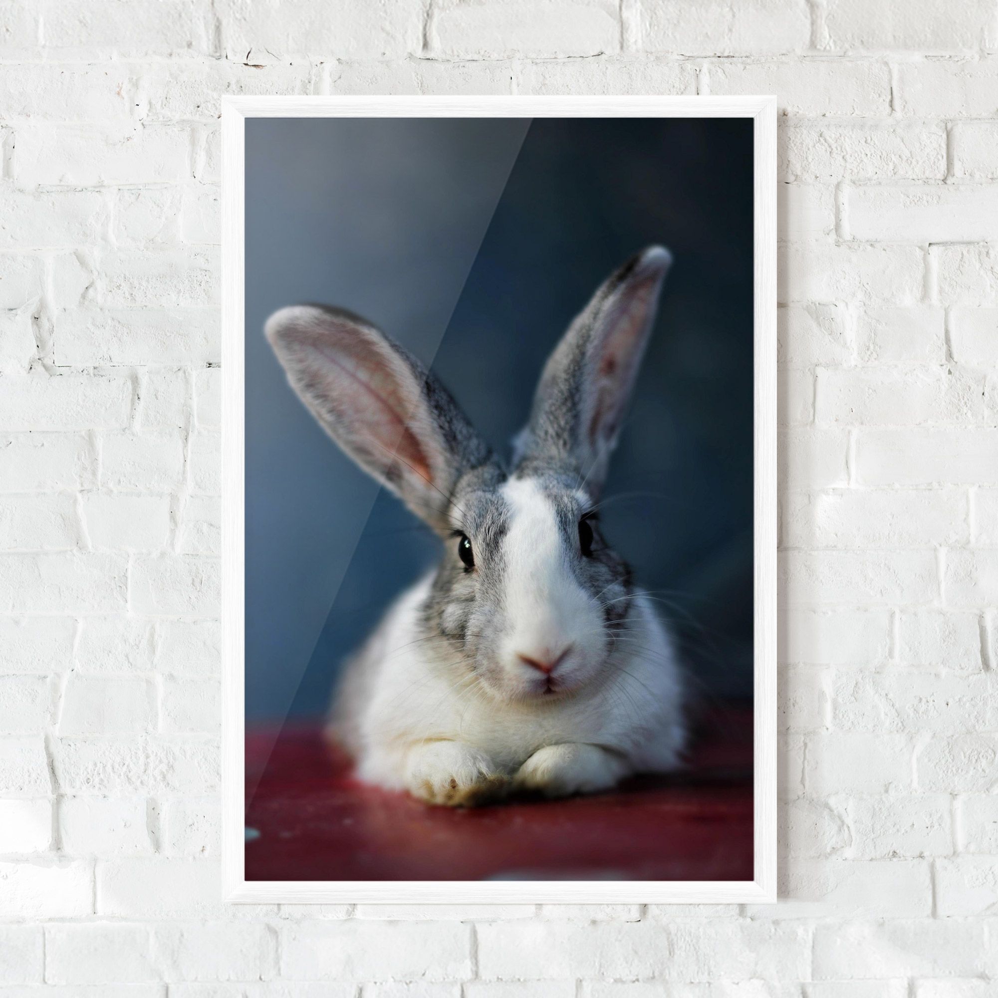Cute Grey Bunny mockup 0