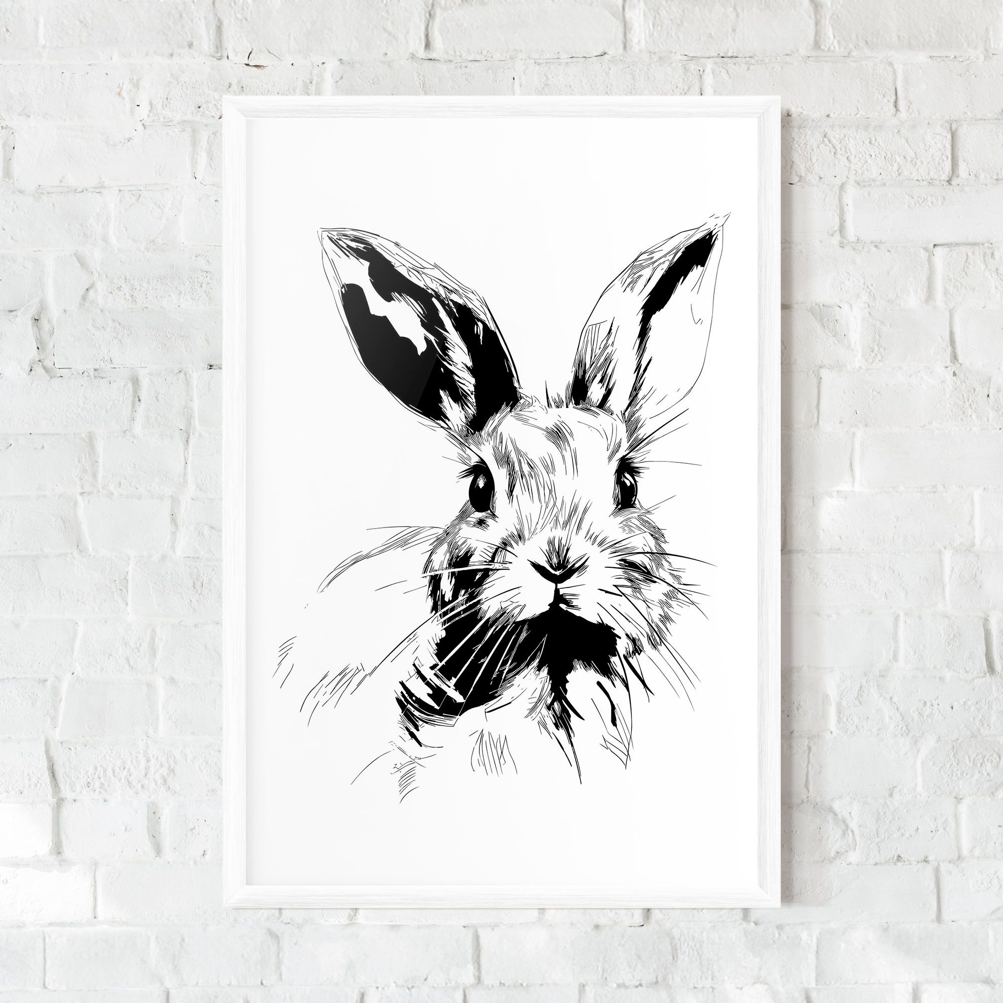 Rabbit Looking mockup 0