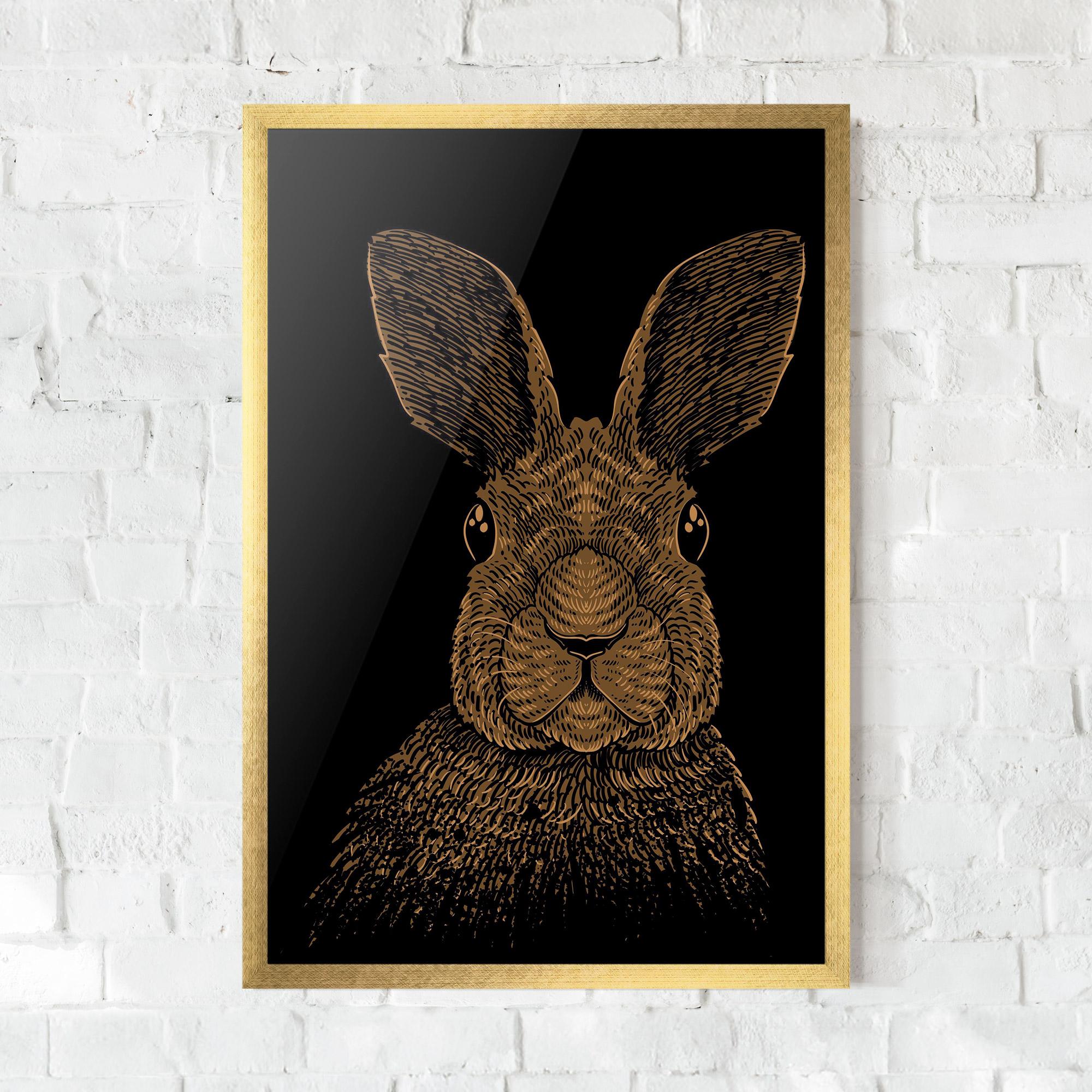 Keretezett Poszter Brown Bunny mockup 0