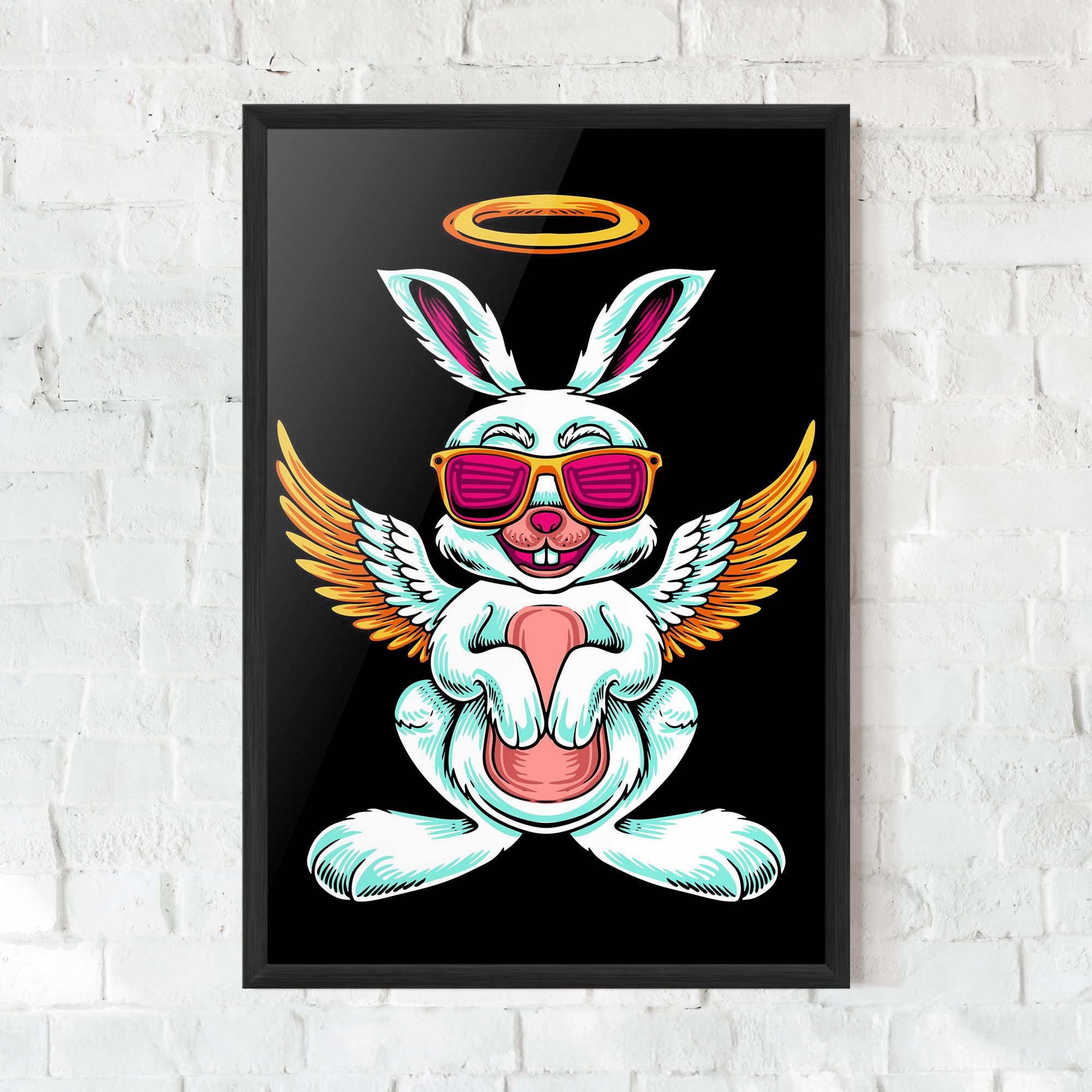 Angel Cool Bunny mockup 0