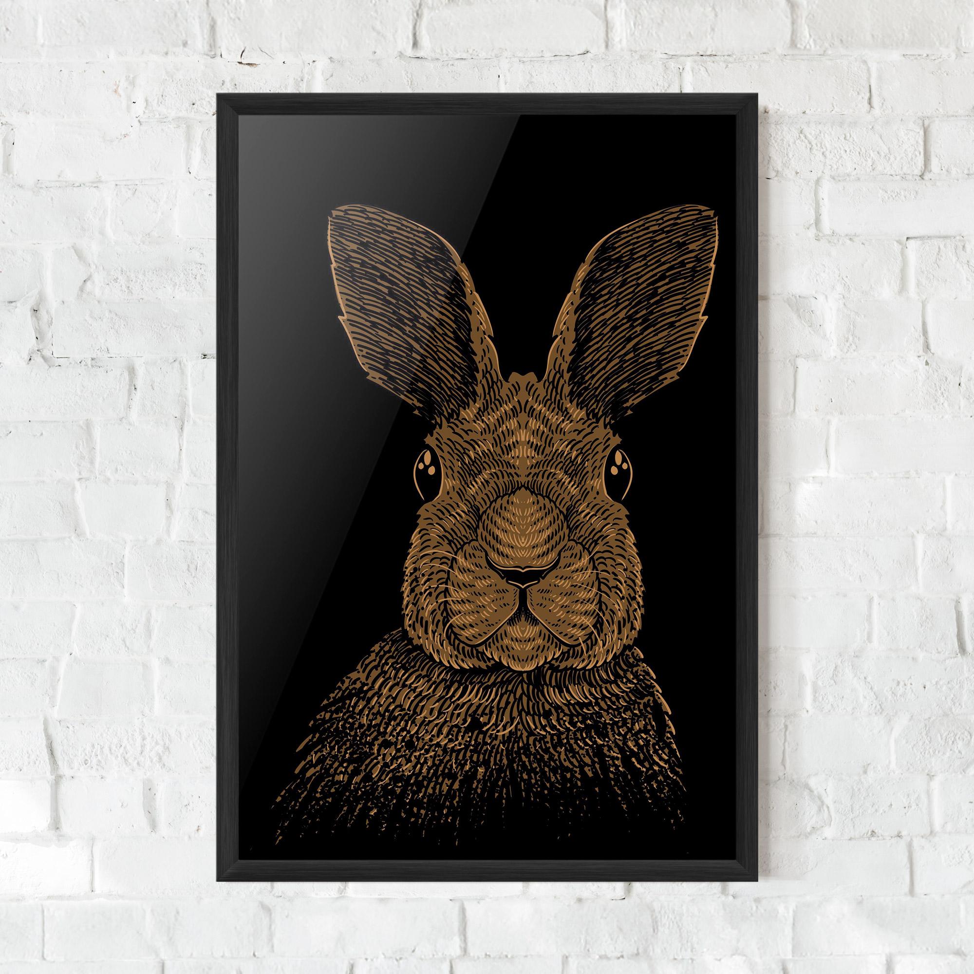 Keretezett Poszter Brown Bunny mockup 0