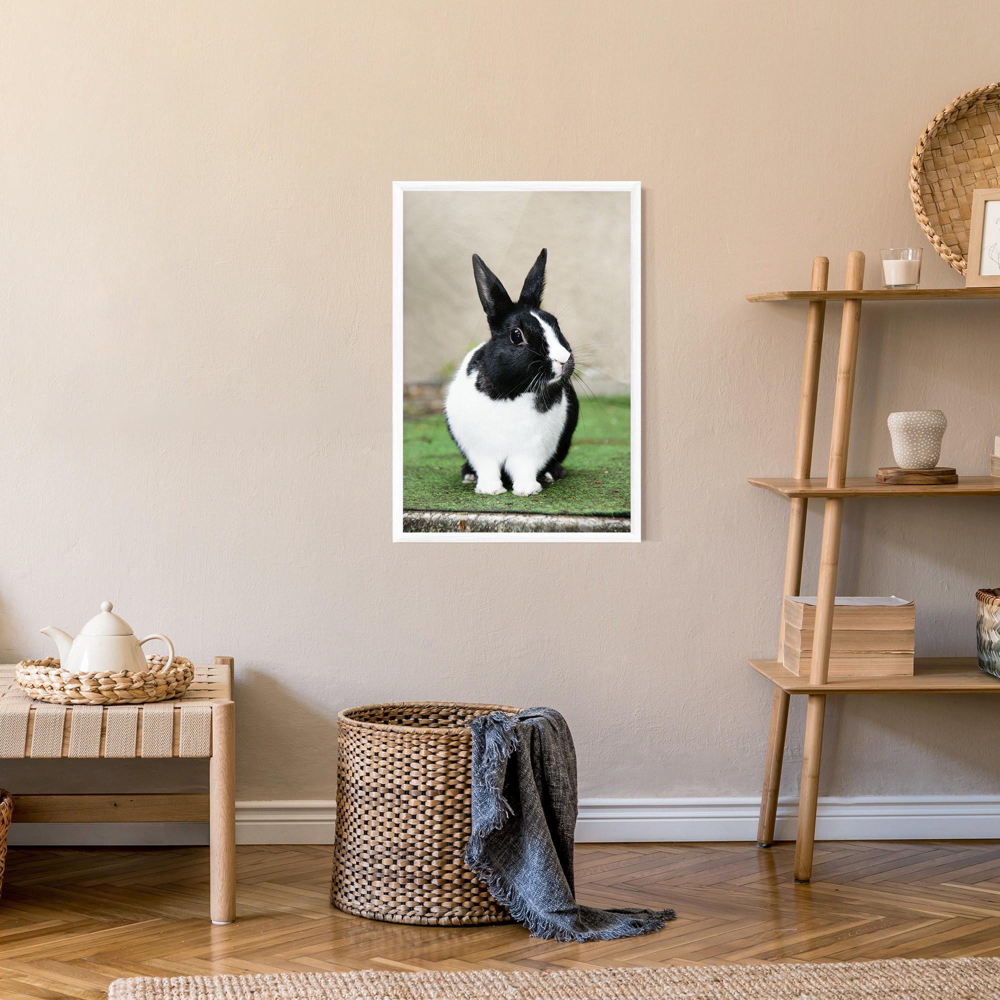 Keretezett Poszter Black Ear Rabbit mockup 9
