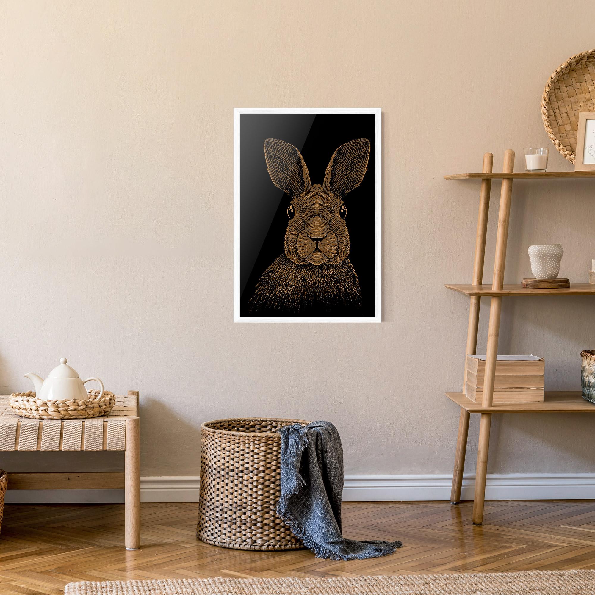 Keretezett Poszter Brown Bunny mockup 9
