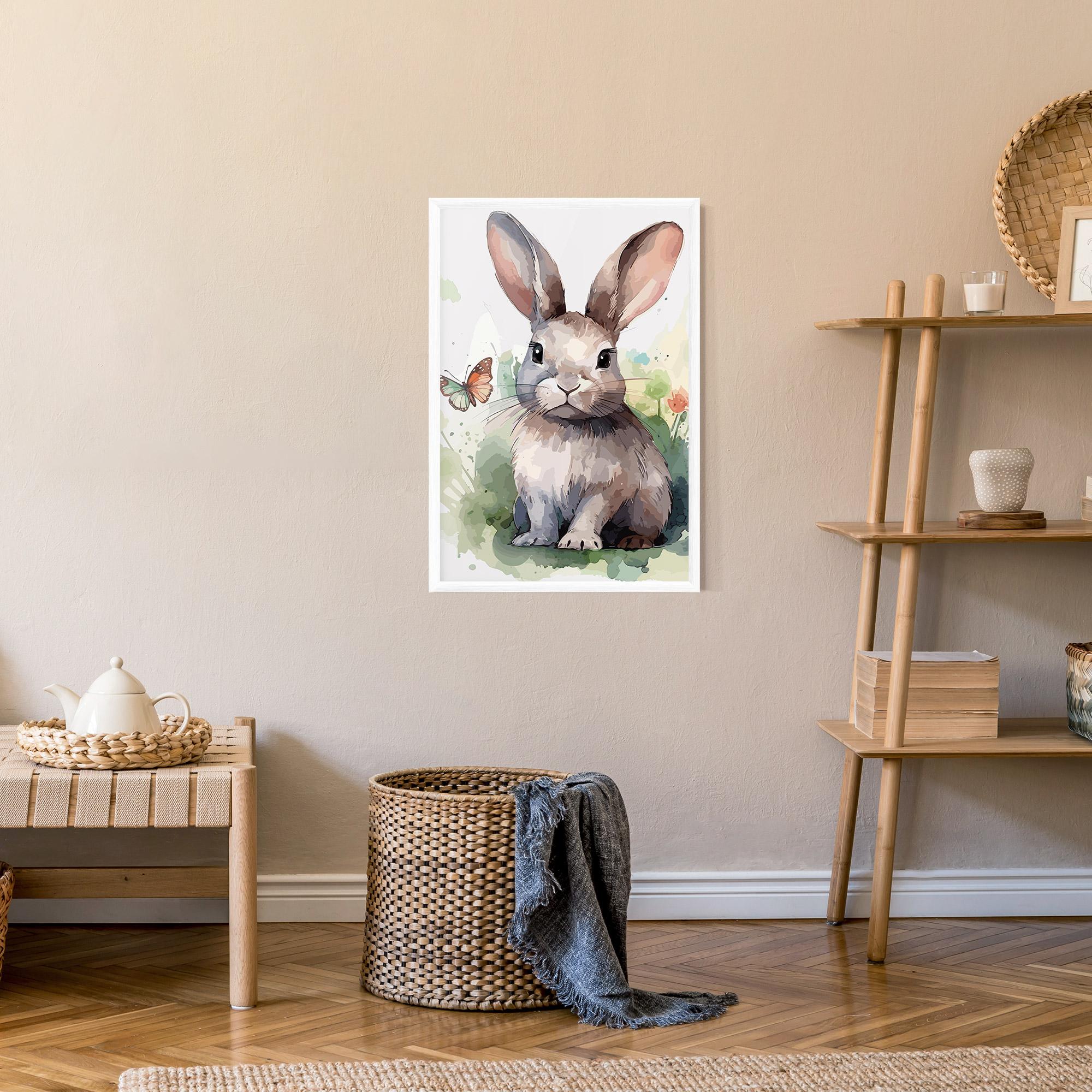 Keretezett Poszter Pretty Bunny Art mockup 9