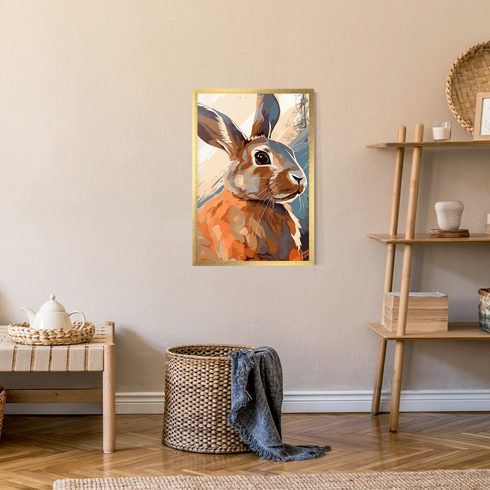 Keretezett Poszter Anime Rabbit mockup 9