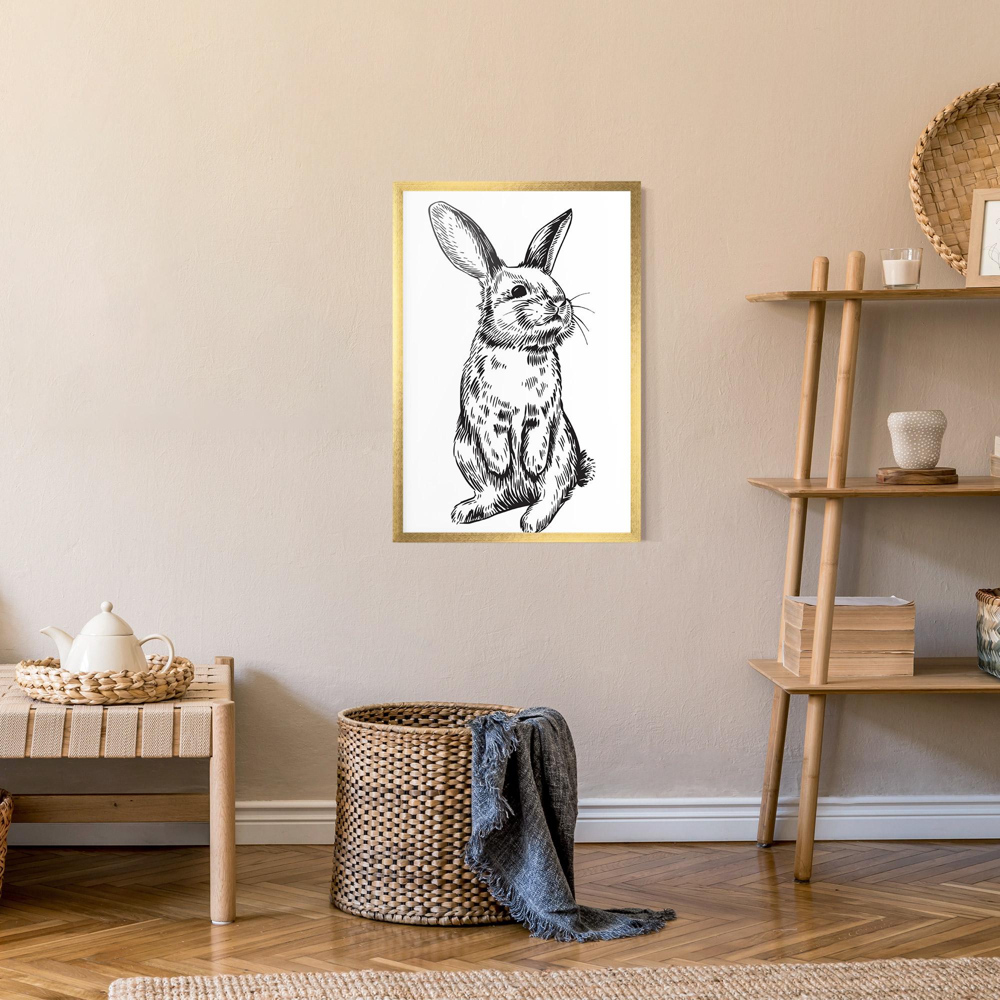 Keretezett Poszter Cute Bunny mockup 9