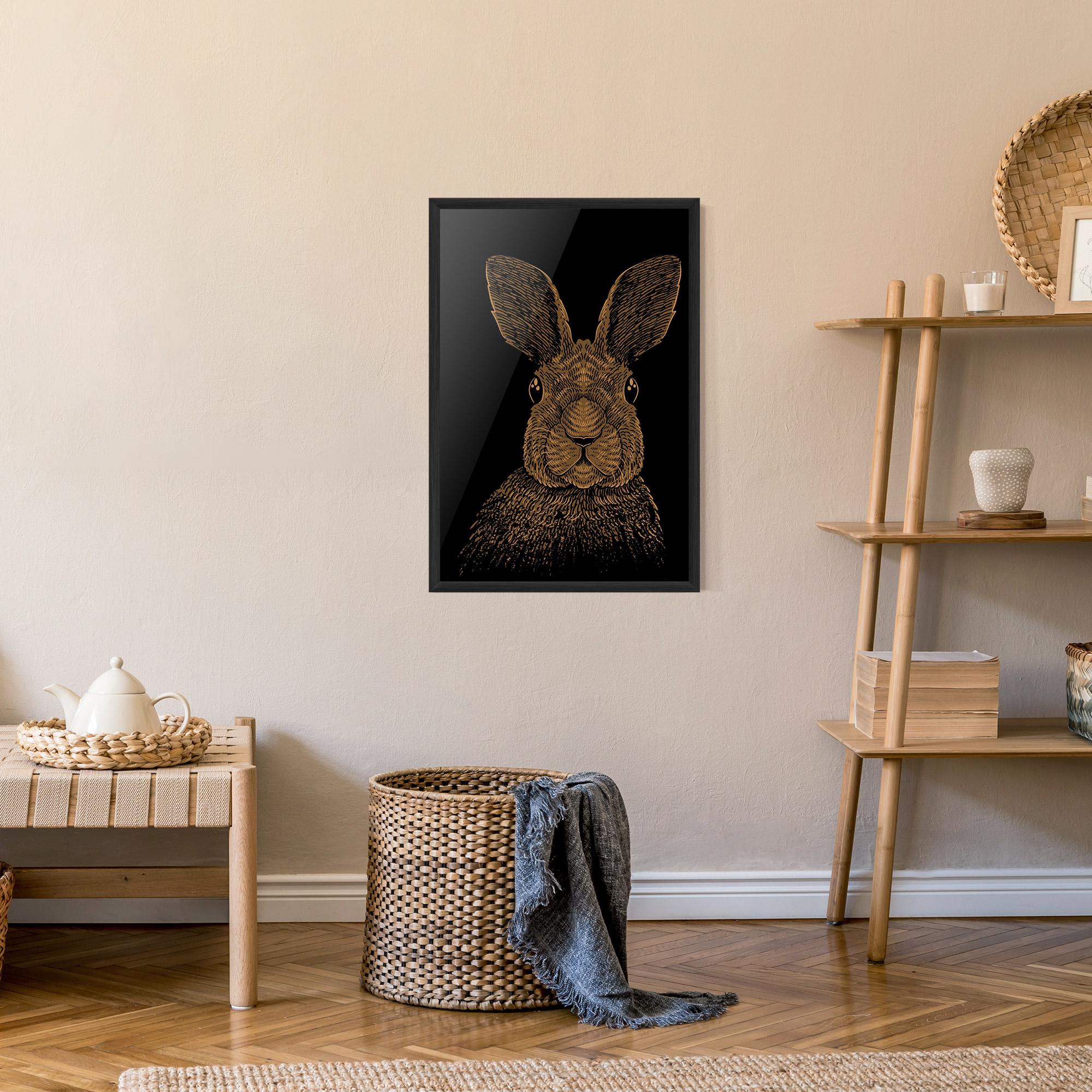 Keretezett Poszter Brown Bunny mockup 9