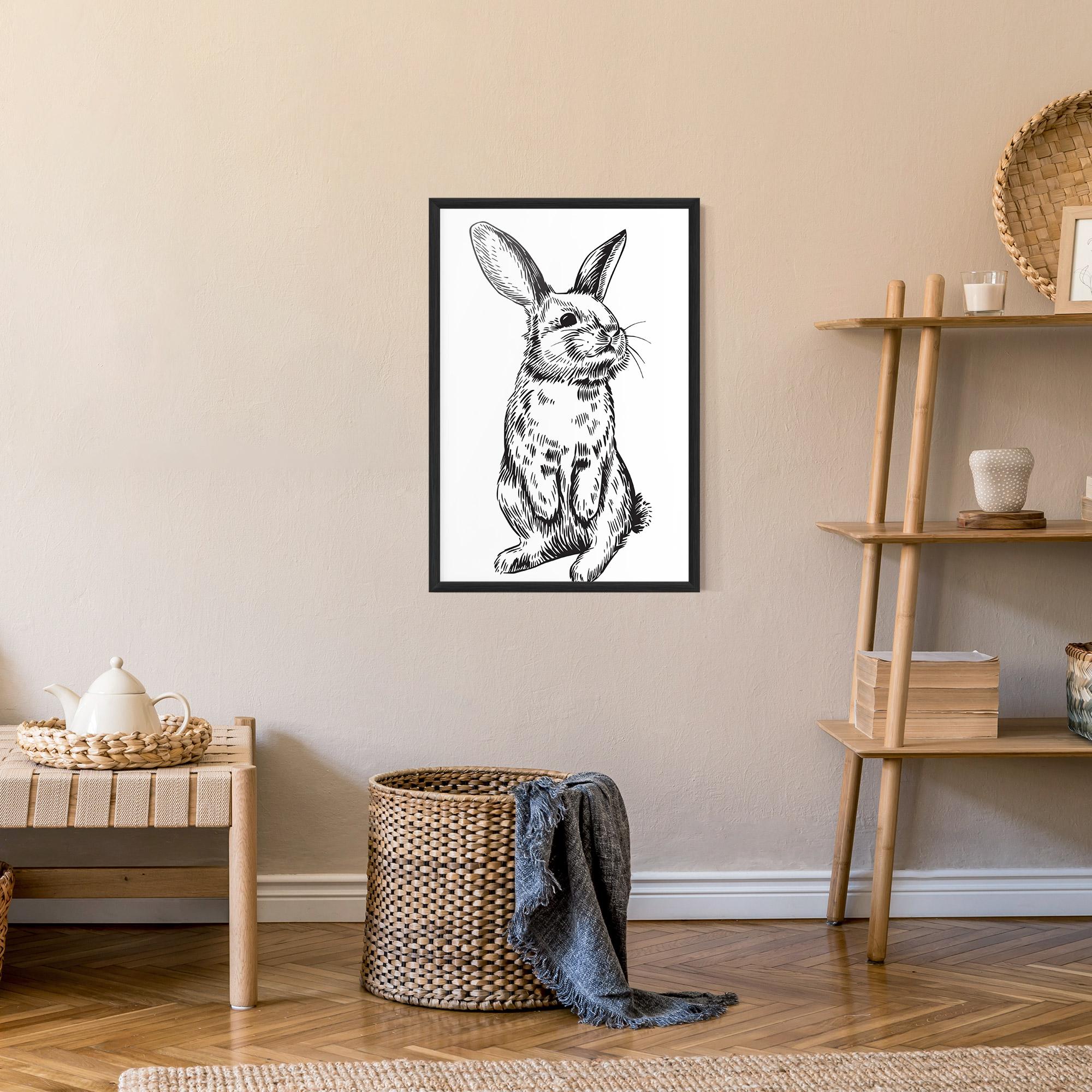 Keretezett Poszter Cute Bunny mockup 9