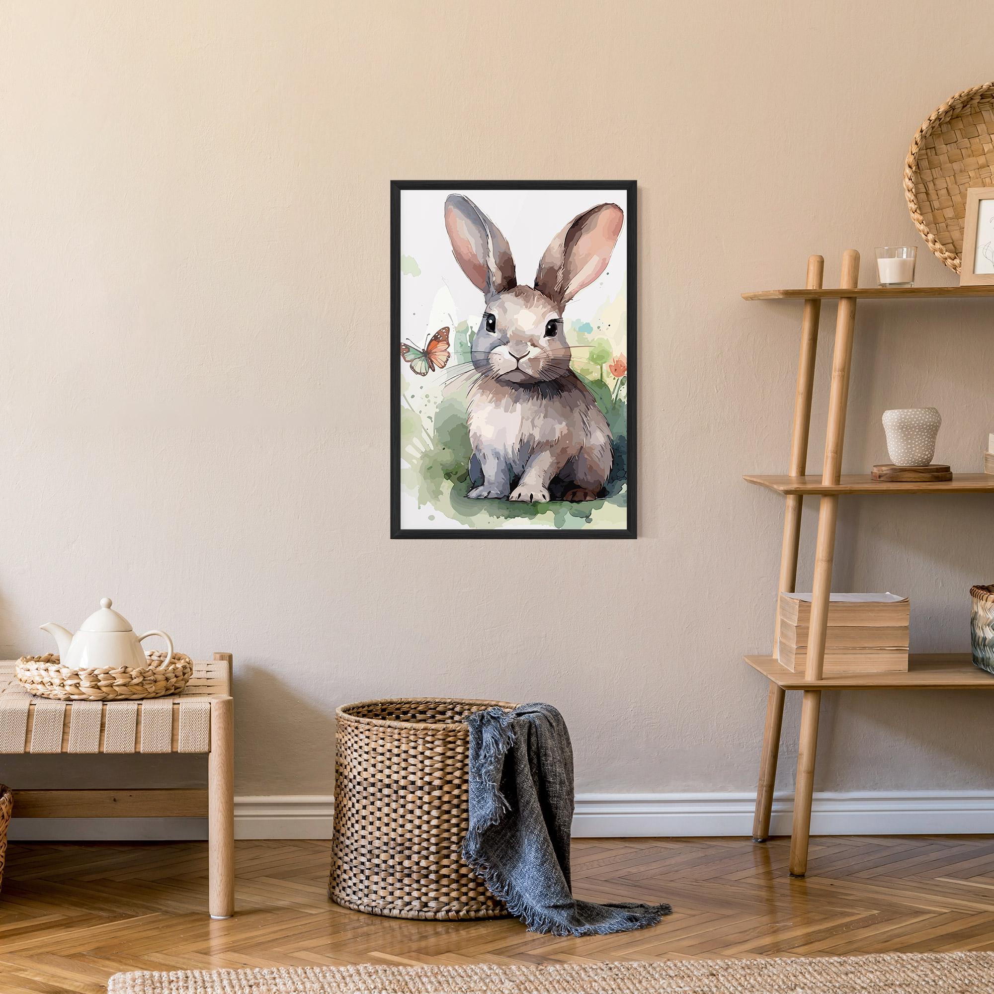 Keretezett Poszter Pretty Bunny Art mockup 9