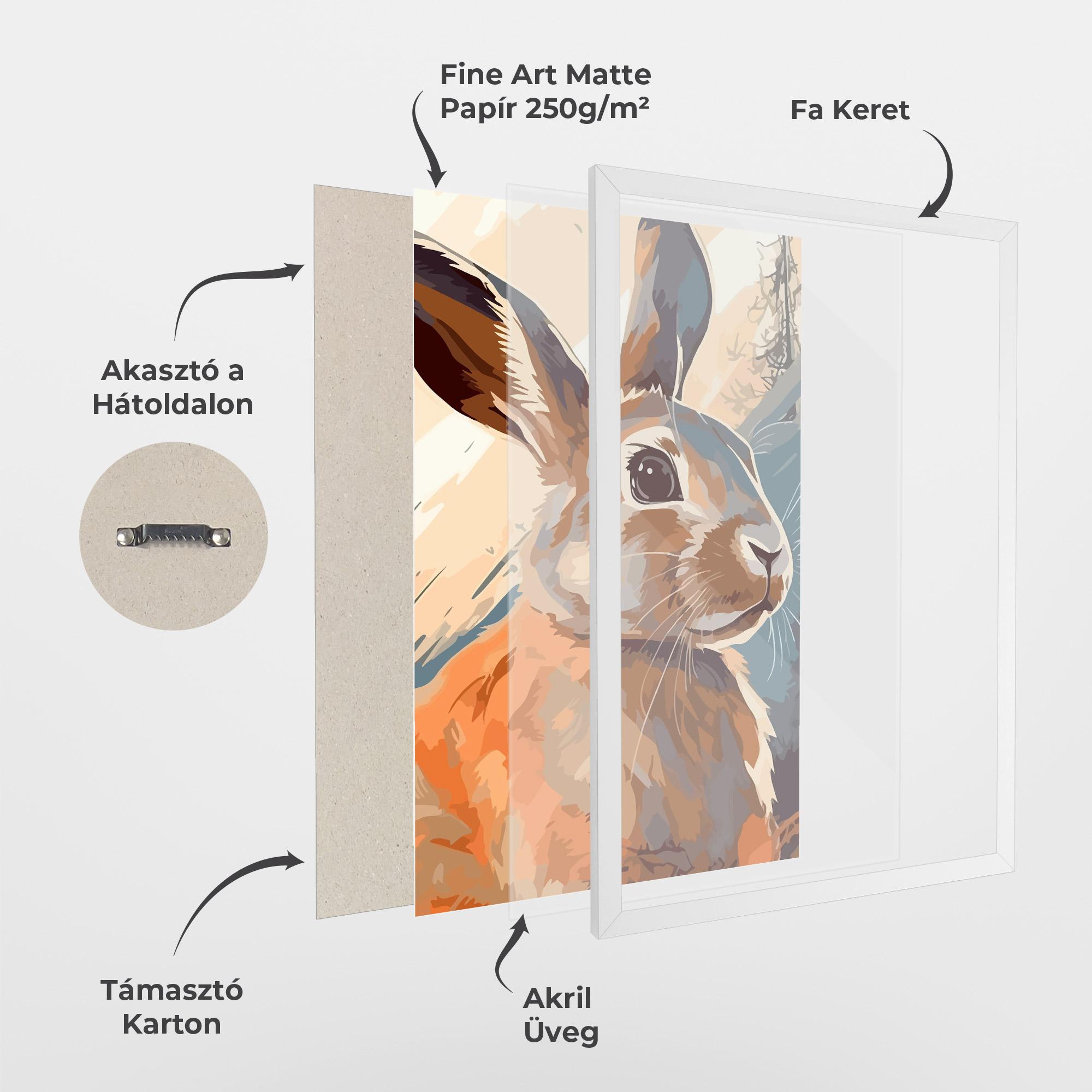 Keretezett Poszter Anime Rabbit mockup 1