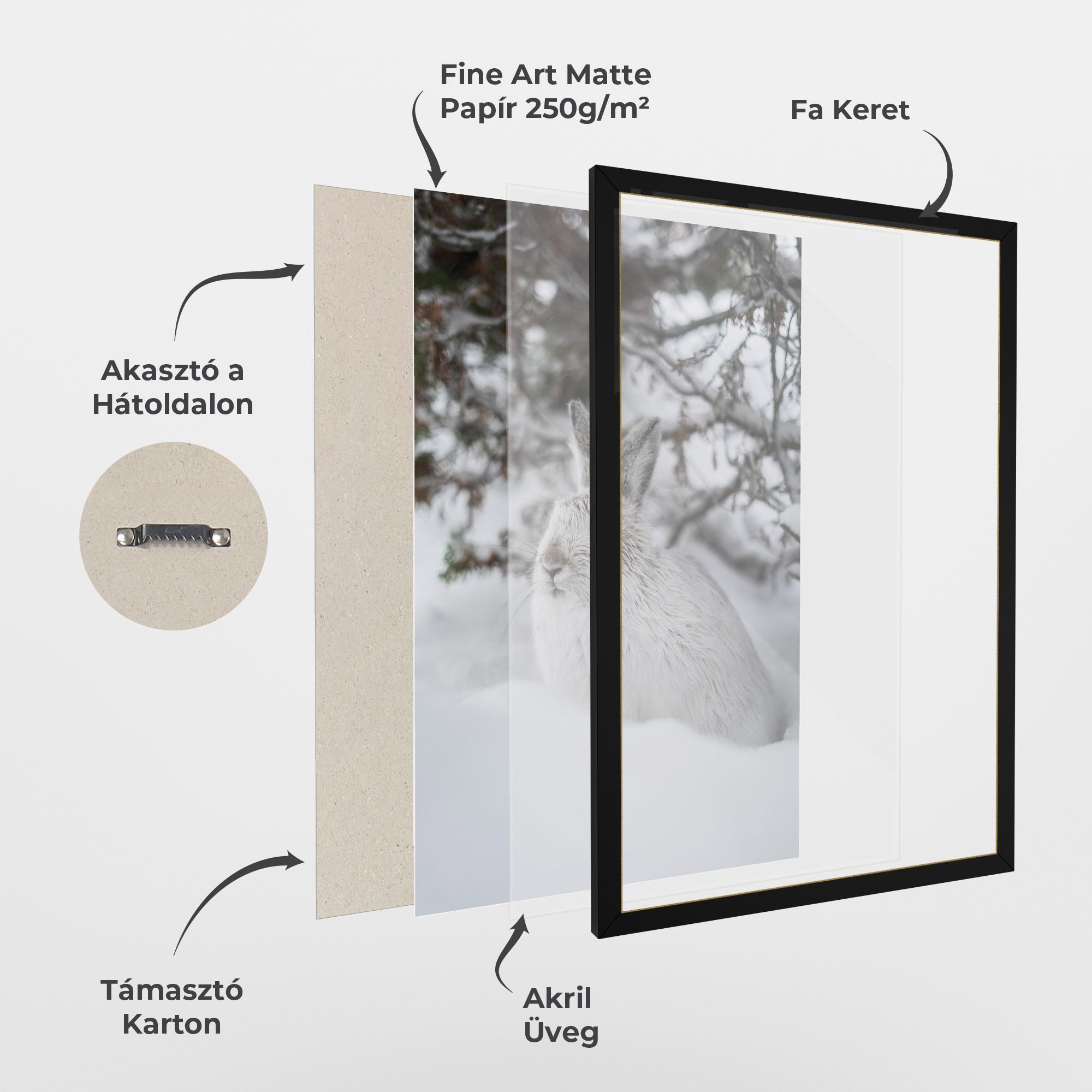 Bunny In Snow mockup 1