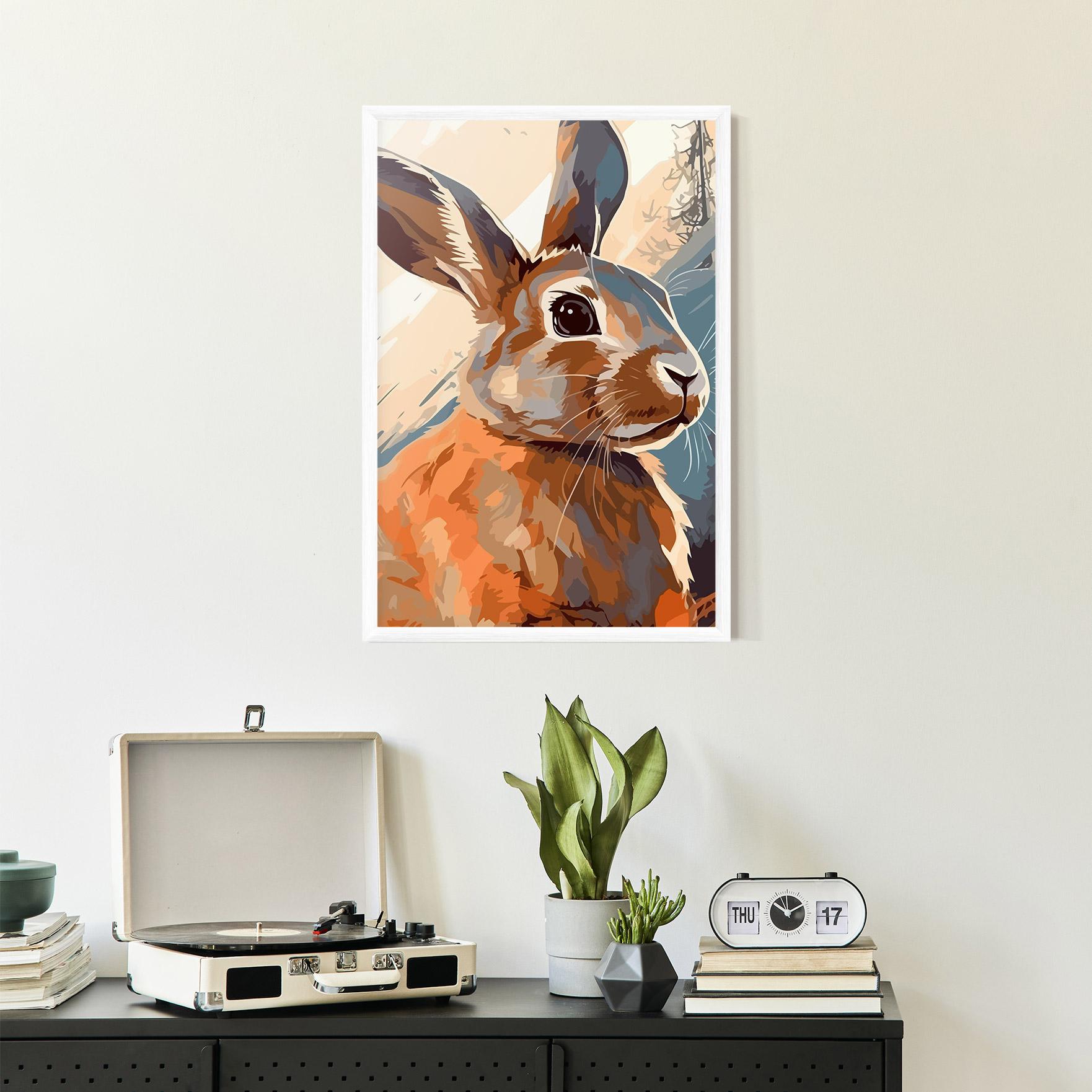 Keretezett Poszter Anime Rabbit mockup 2