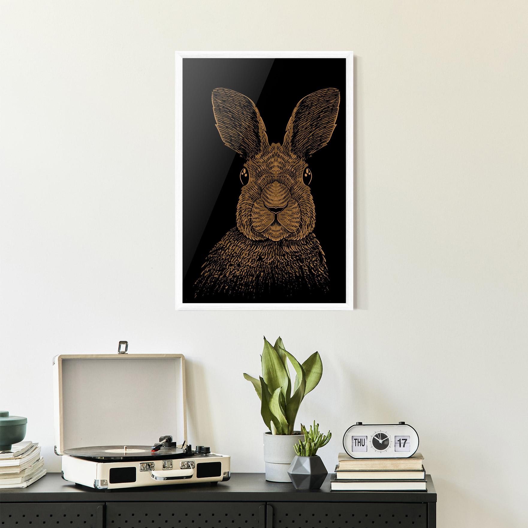 Keretezett Poszter Brown Bunny mockup 2
