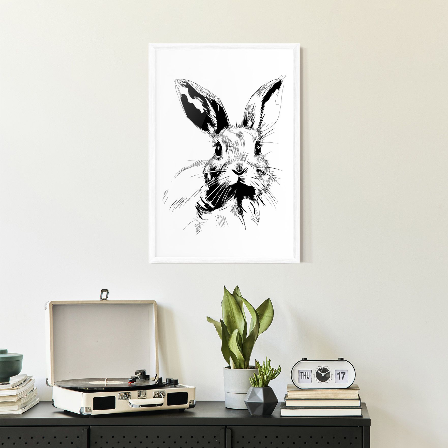 Rabbit Looking mockup 2