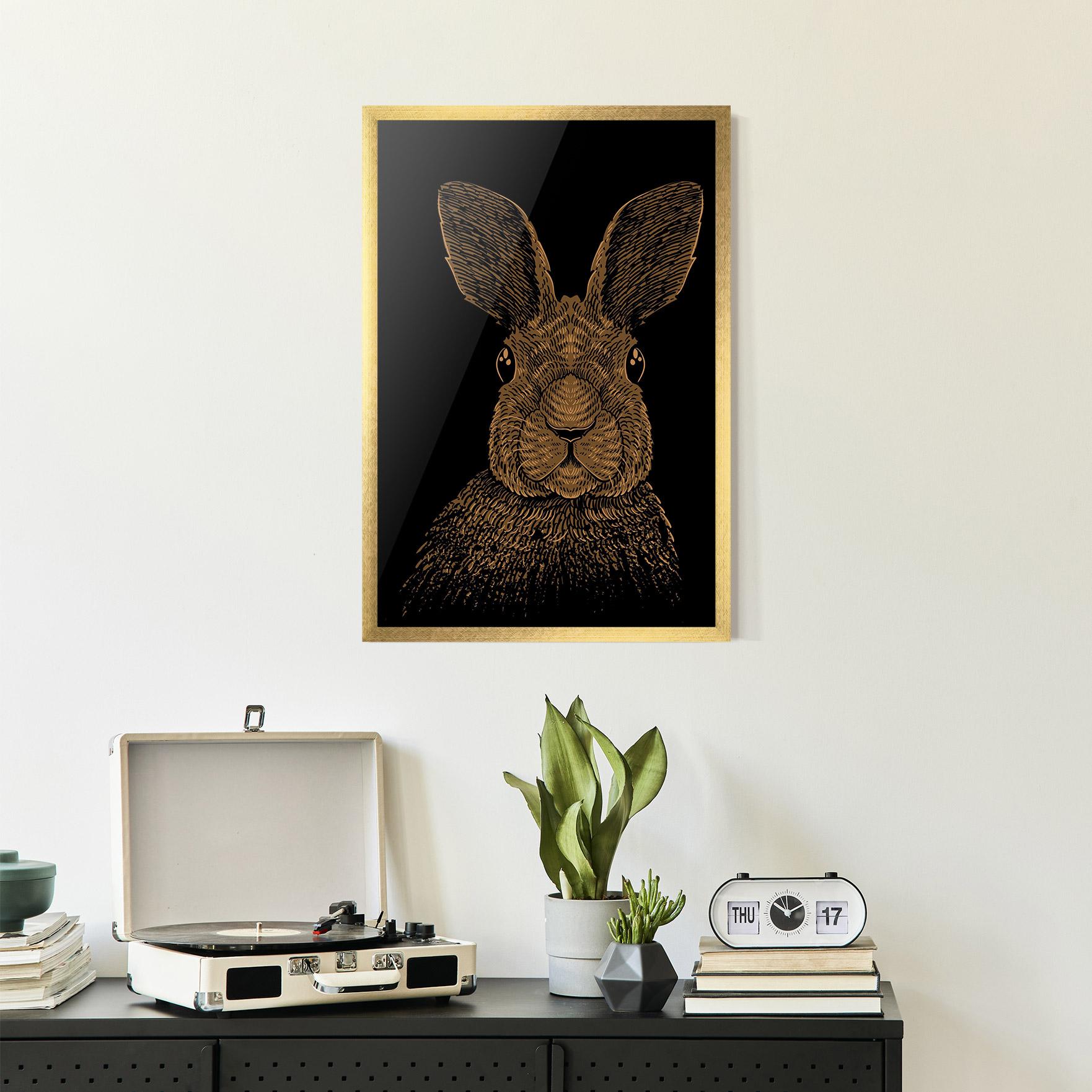 Keretezett Poszter Brown Bunny mockup 2