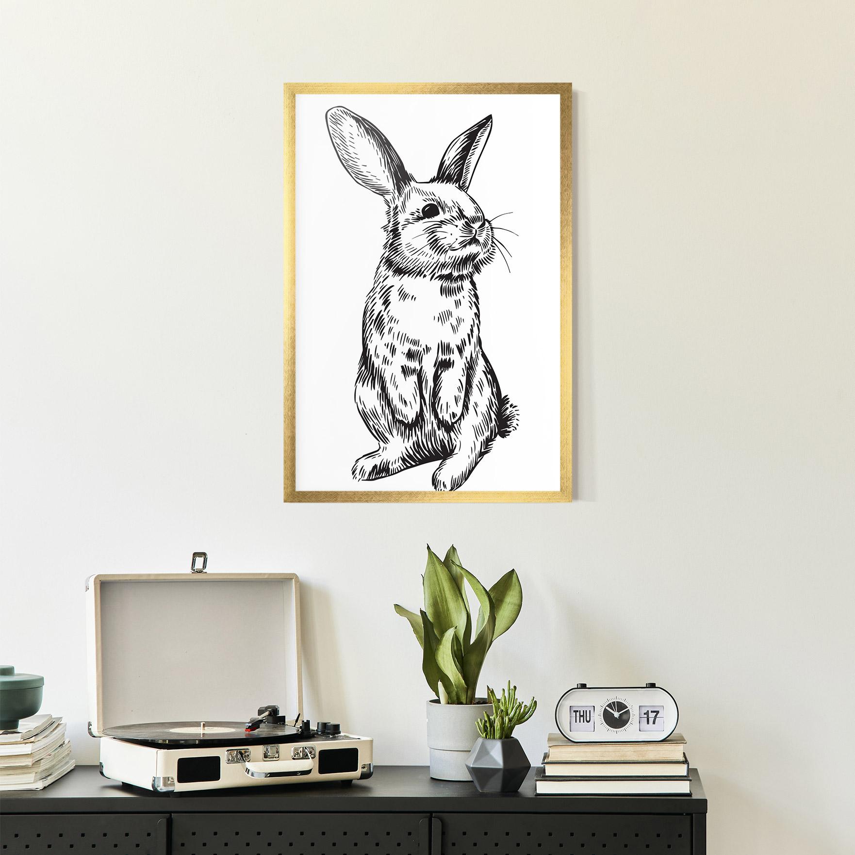 Keretezett Poszter Cute Bunny mockup 2