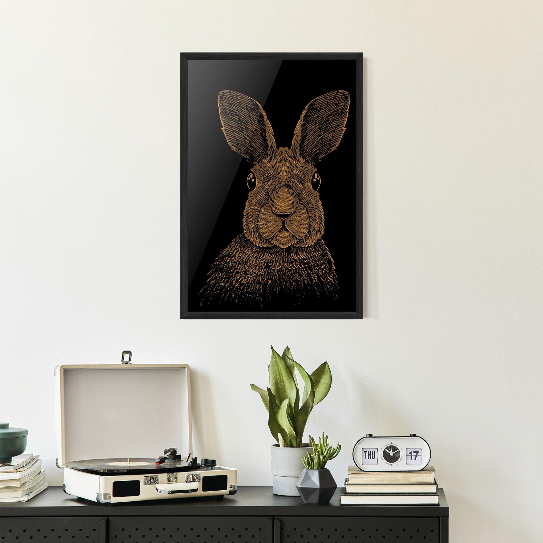 Keretezett Poszter Brown Bunny mockup 2