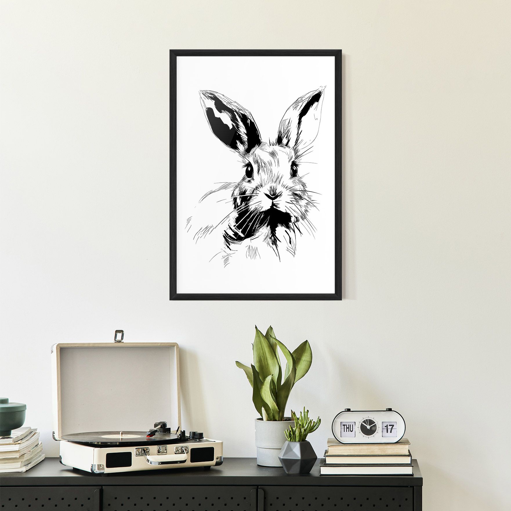 Rabbit Looking mockup 2