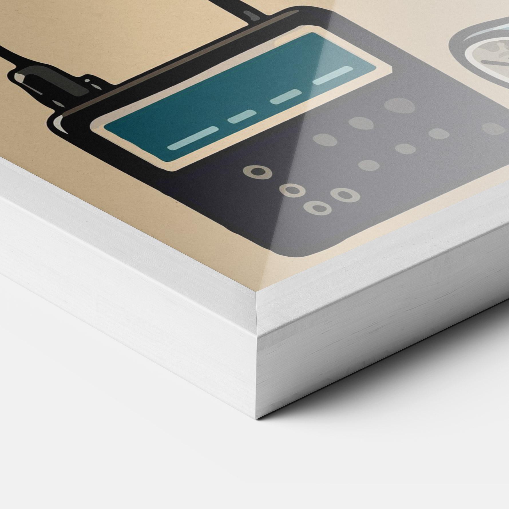 Keretezett Poszter Blue Baby Bunny mockup 3