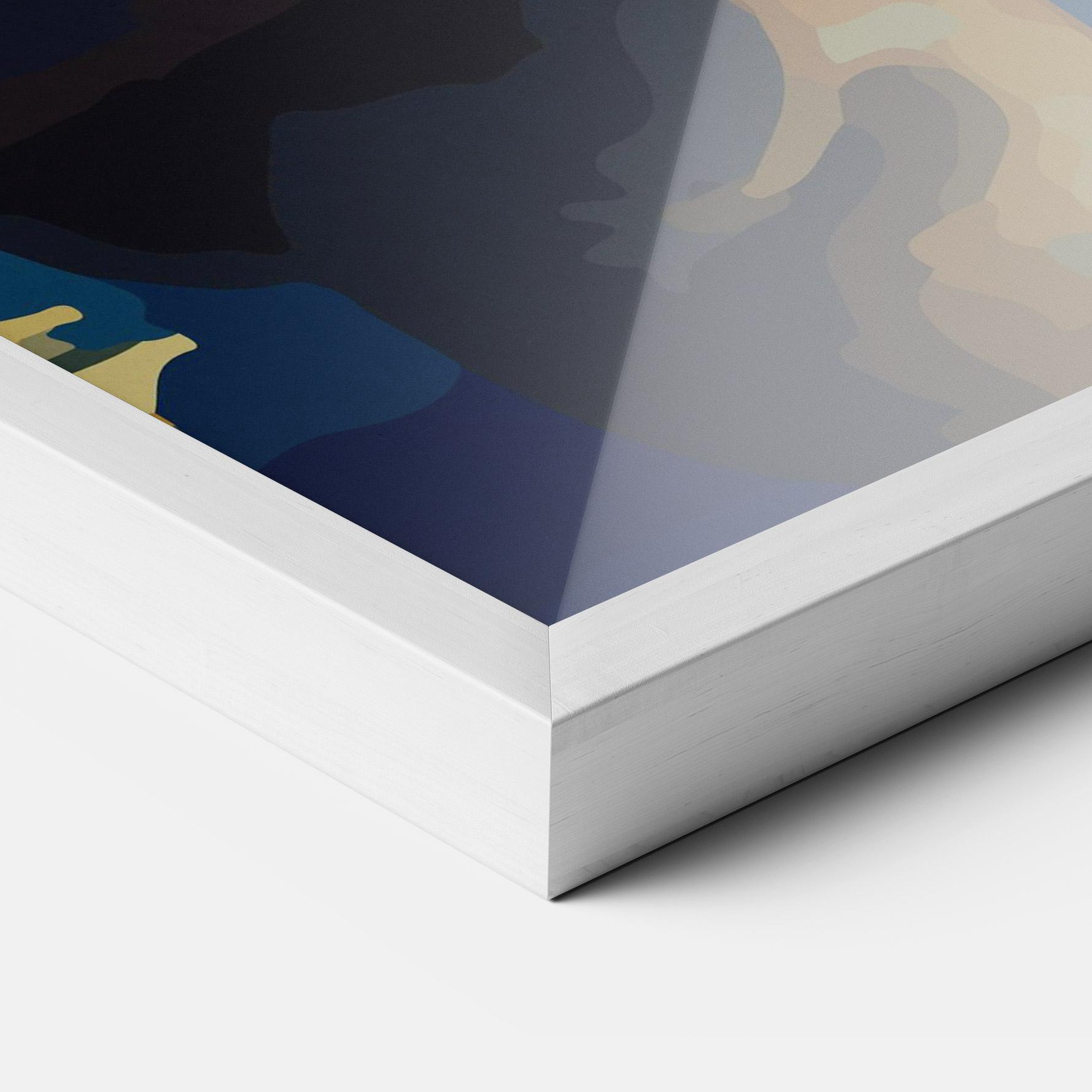 Keretezett Poszter Full Moon Bunny mockup 3