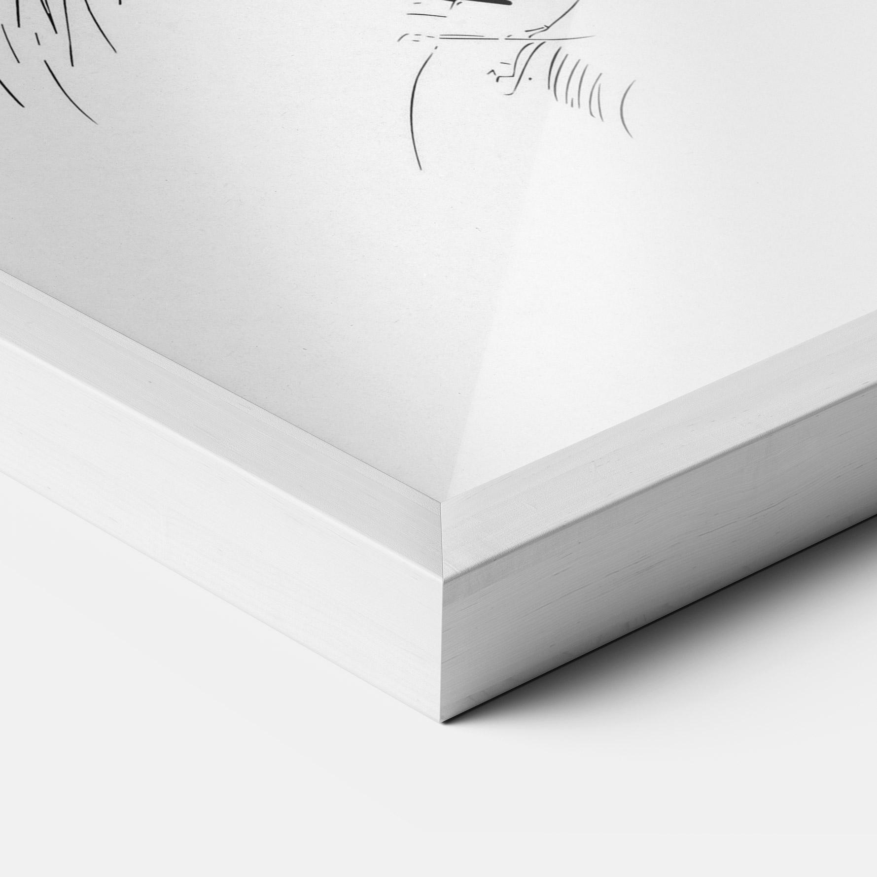 Keretezett Poszter Rabbit Looking mockup 3