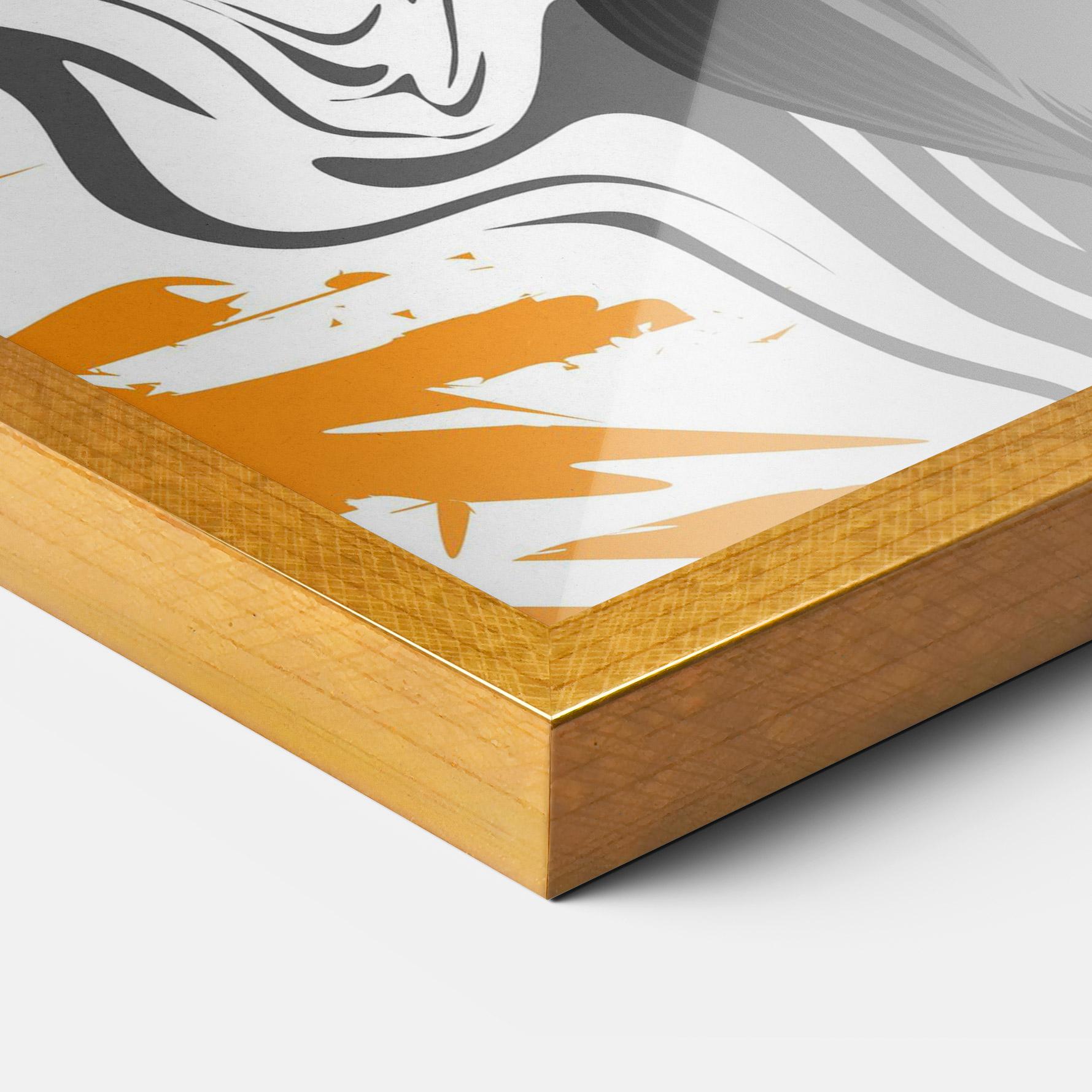 Keretezett Poszter Cyborg Yellow Bunny mockup 3