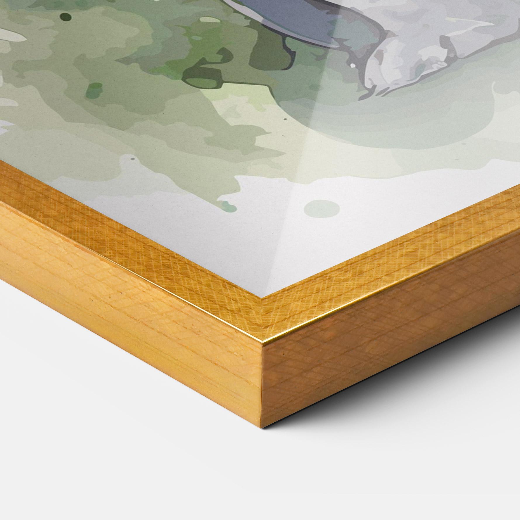 Keretezett Poszter Pretty Bunny Art mockup 3