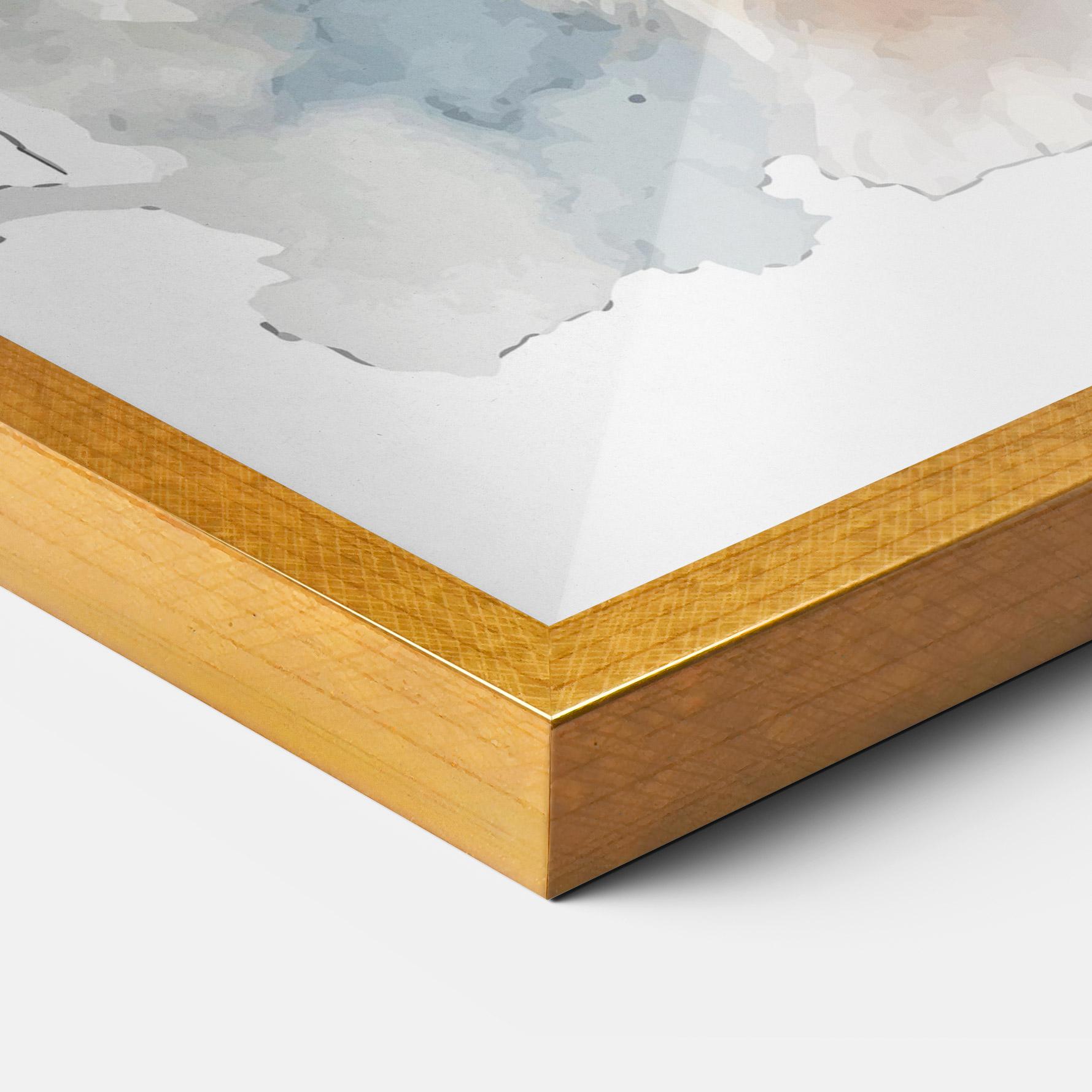 Keretezett Poszter Watercolor Cute Bunny mockup 3