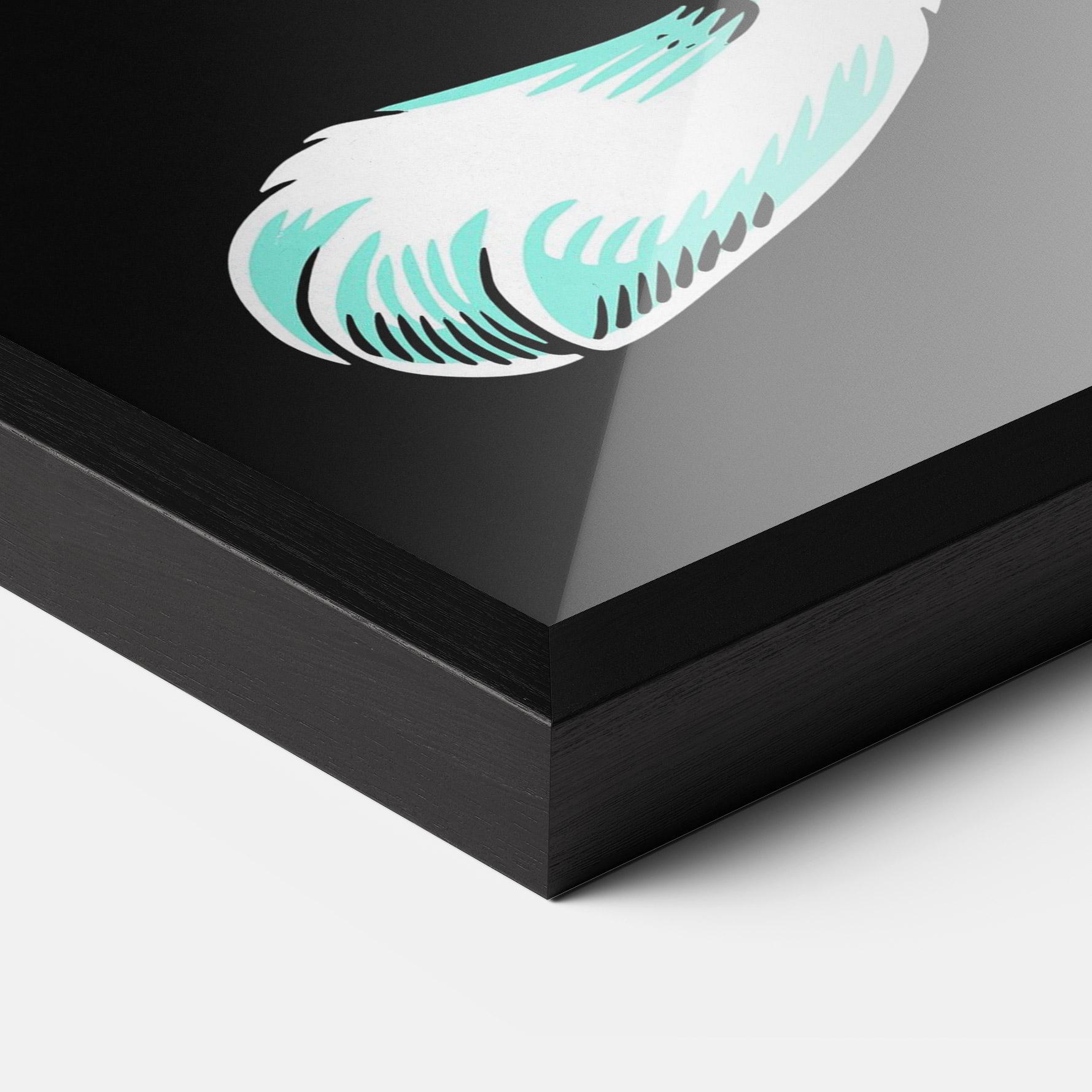 Keretezett Poszter Angel Cool Bunny mockup 3