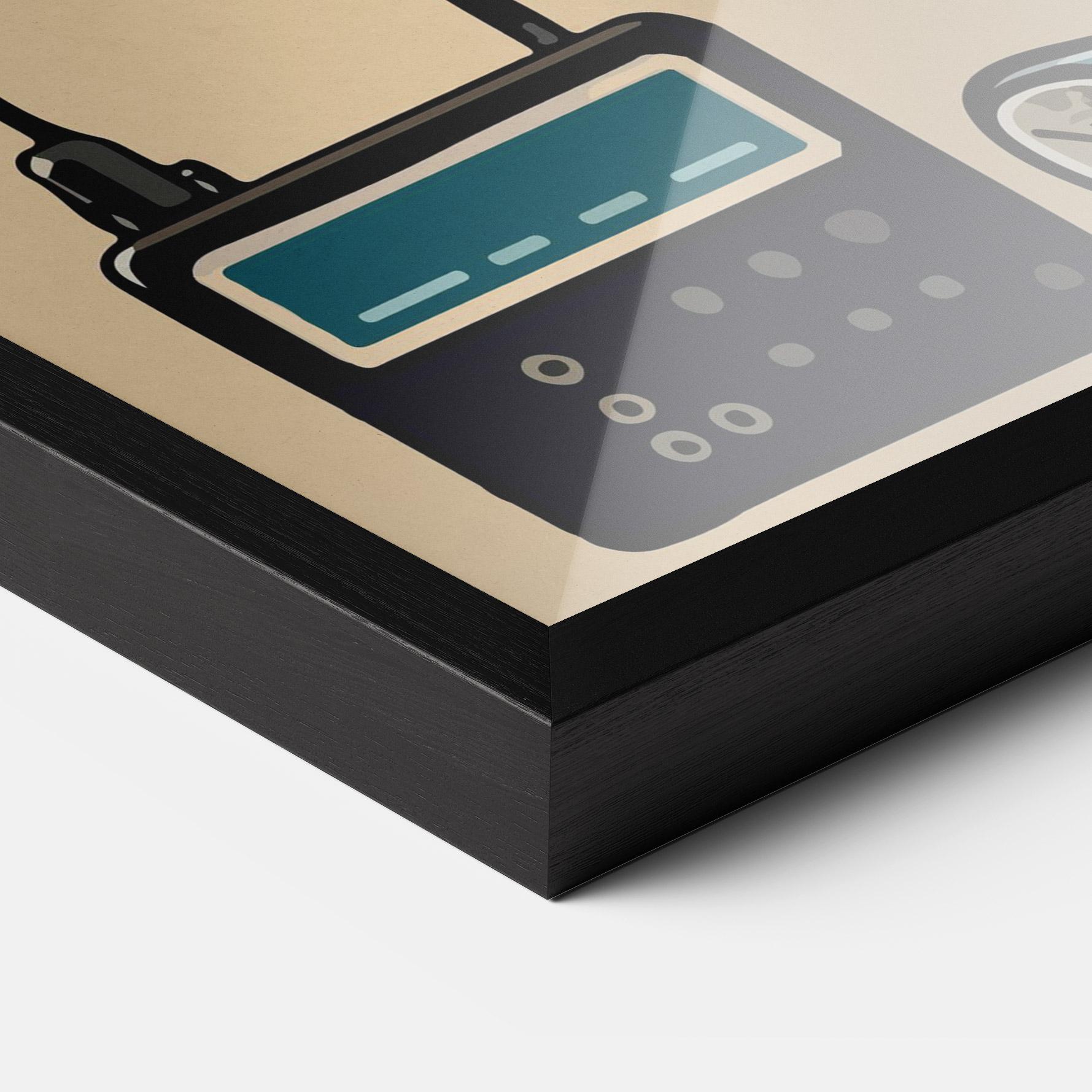 Keretezett Poszter Blue Baby Bunny mockup 3