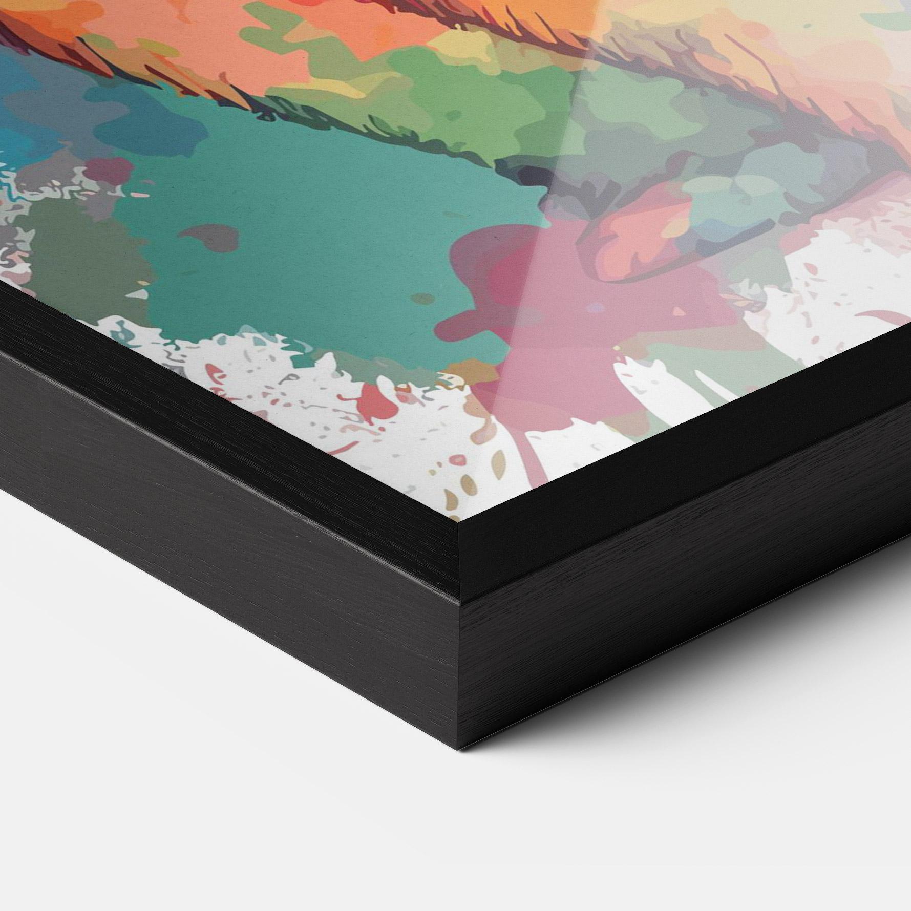 Keretezett Poszter Brush Rabbit mockup 3