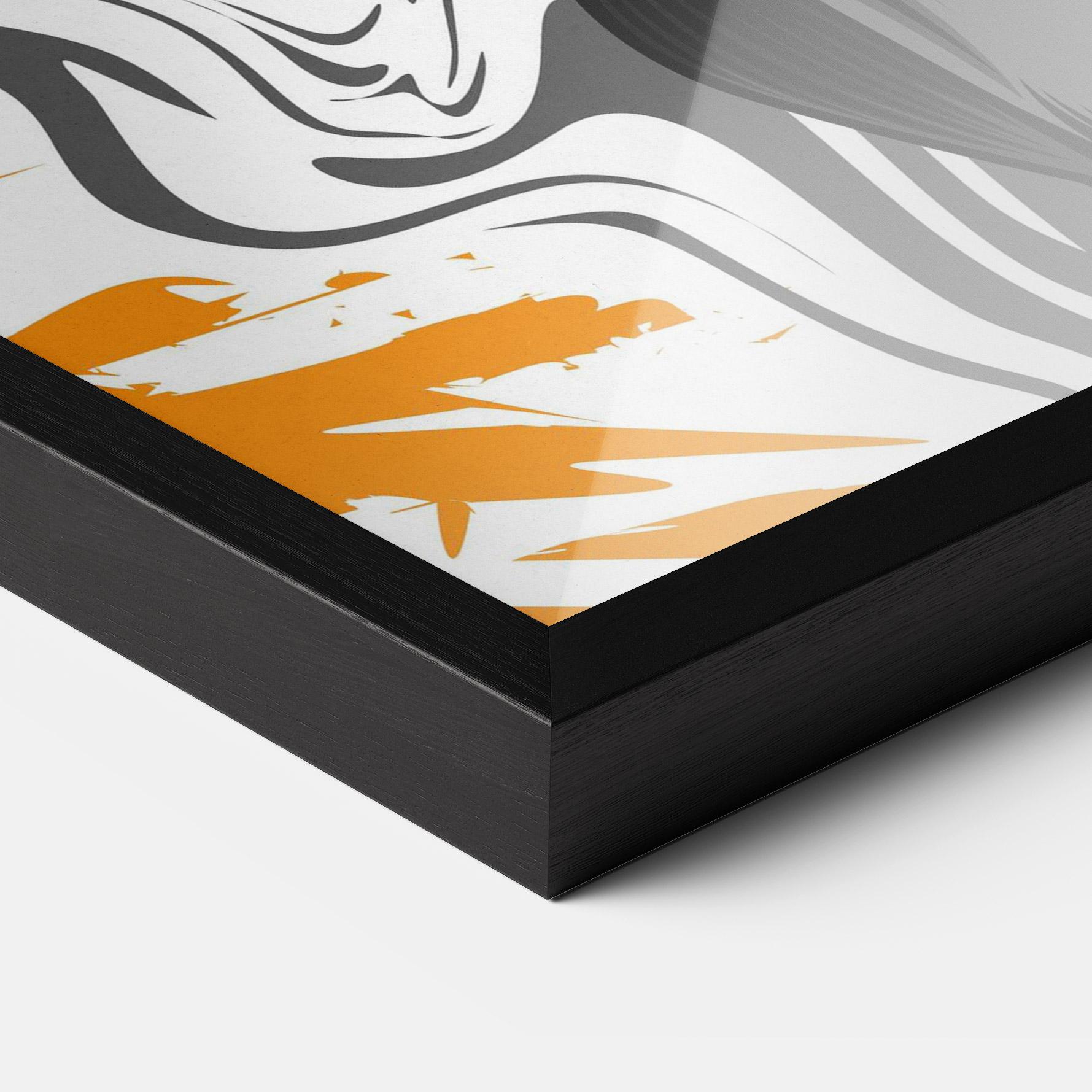 Keretezett Poszter Cyborg Yellow Bunny mockup 3