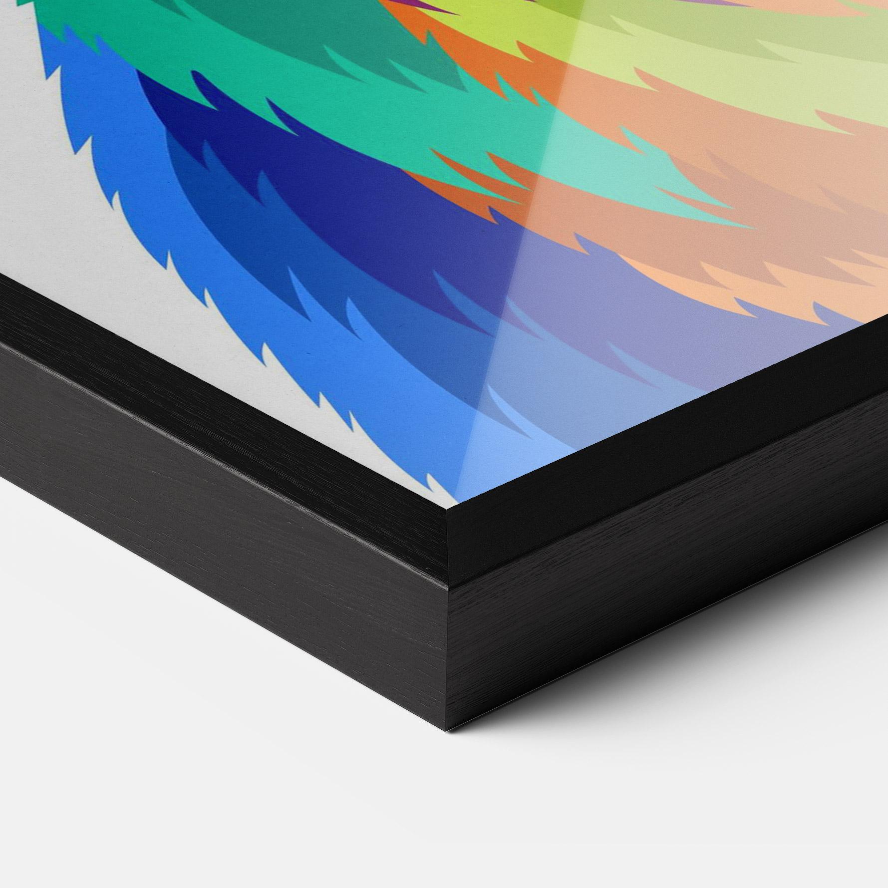 Keretezett Poszter Rabbit Art Style mockup 3