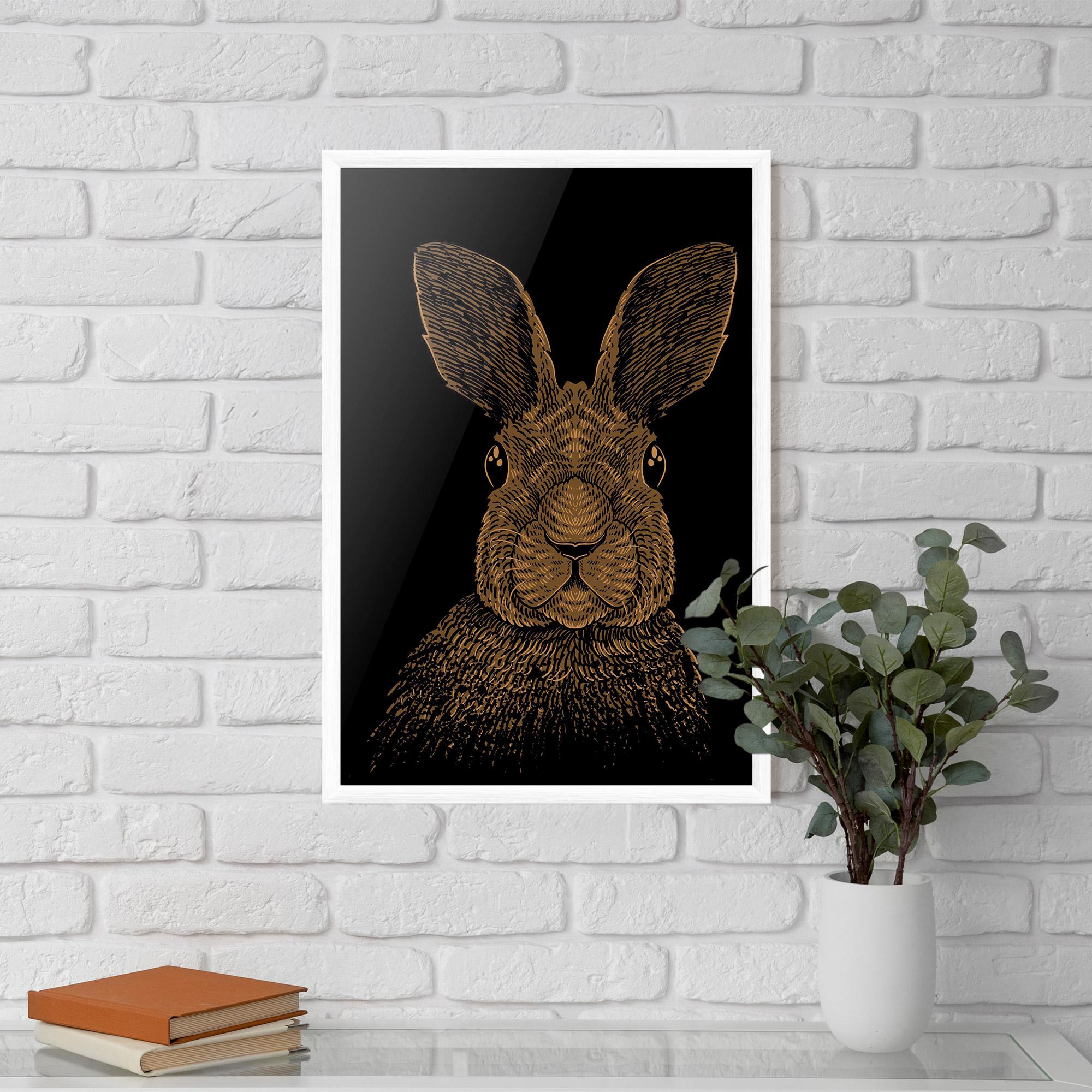 Keretezett Poszter Brown Bunny mockup 5