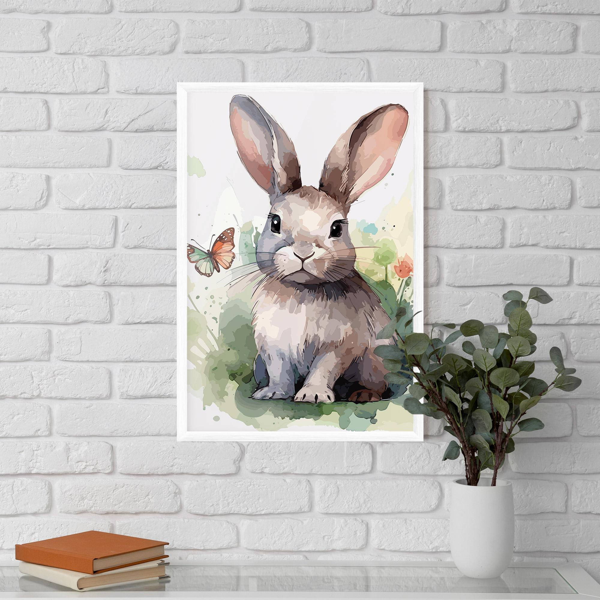Keretezett Poszter Pretty Bunny Art mockup 5